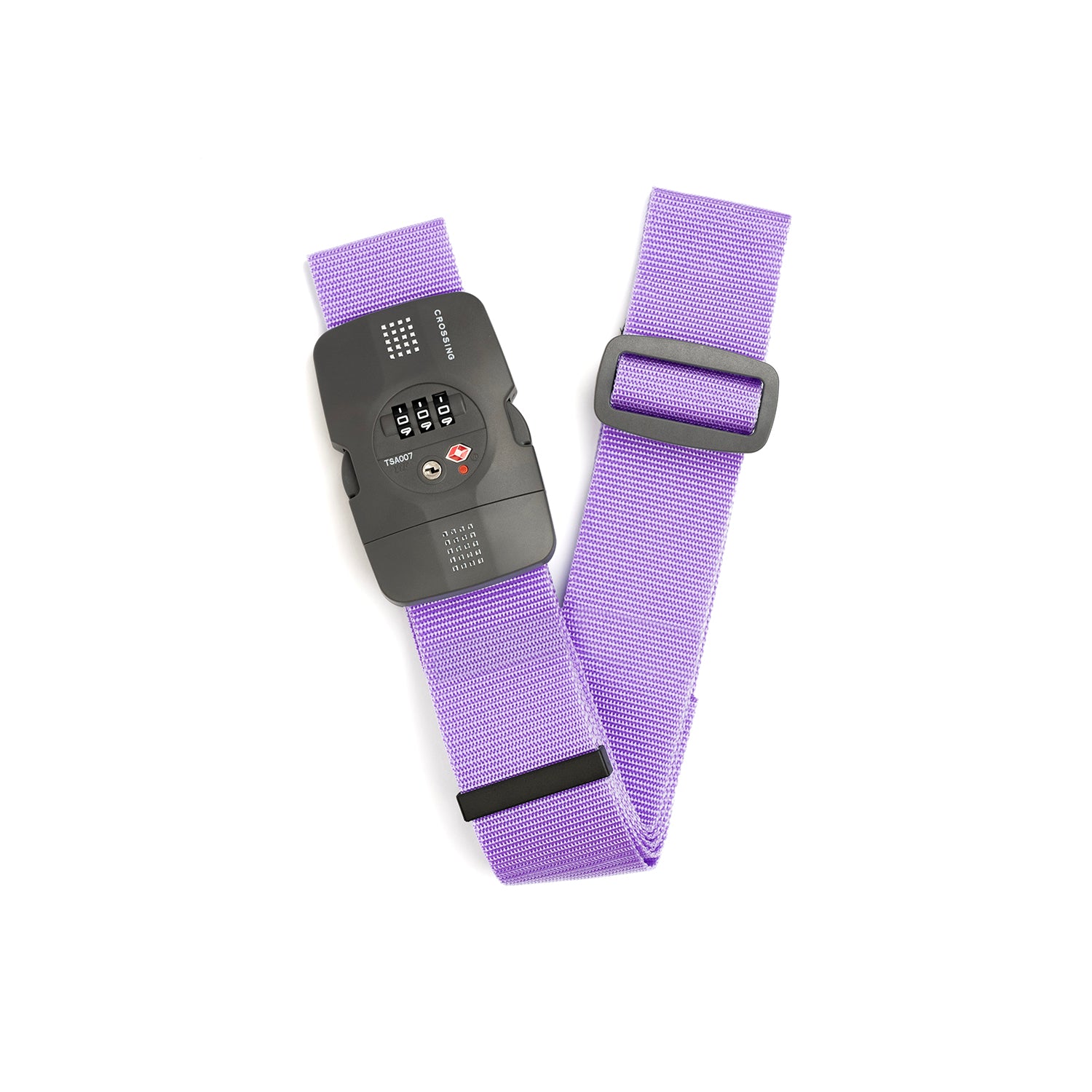 Crossing Luggage Strap With 3 Dial TSA Lock - Lavender