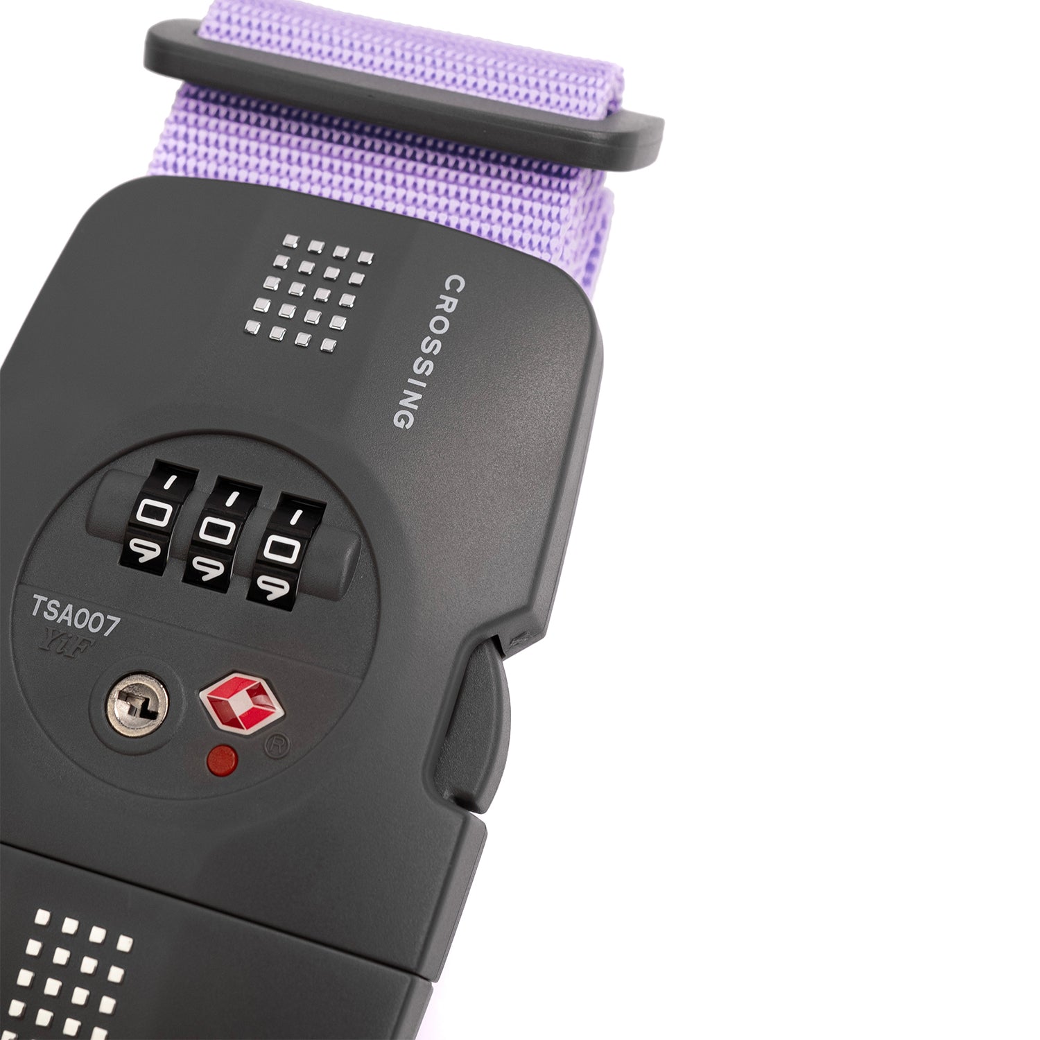 Crossing Luggage Strap With 3 Dial TSA Lock - Lavender