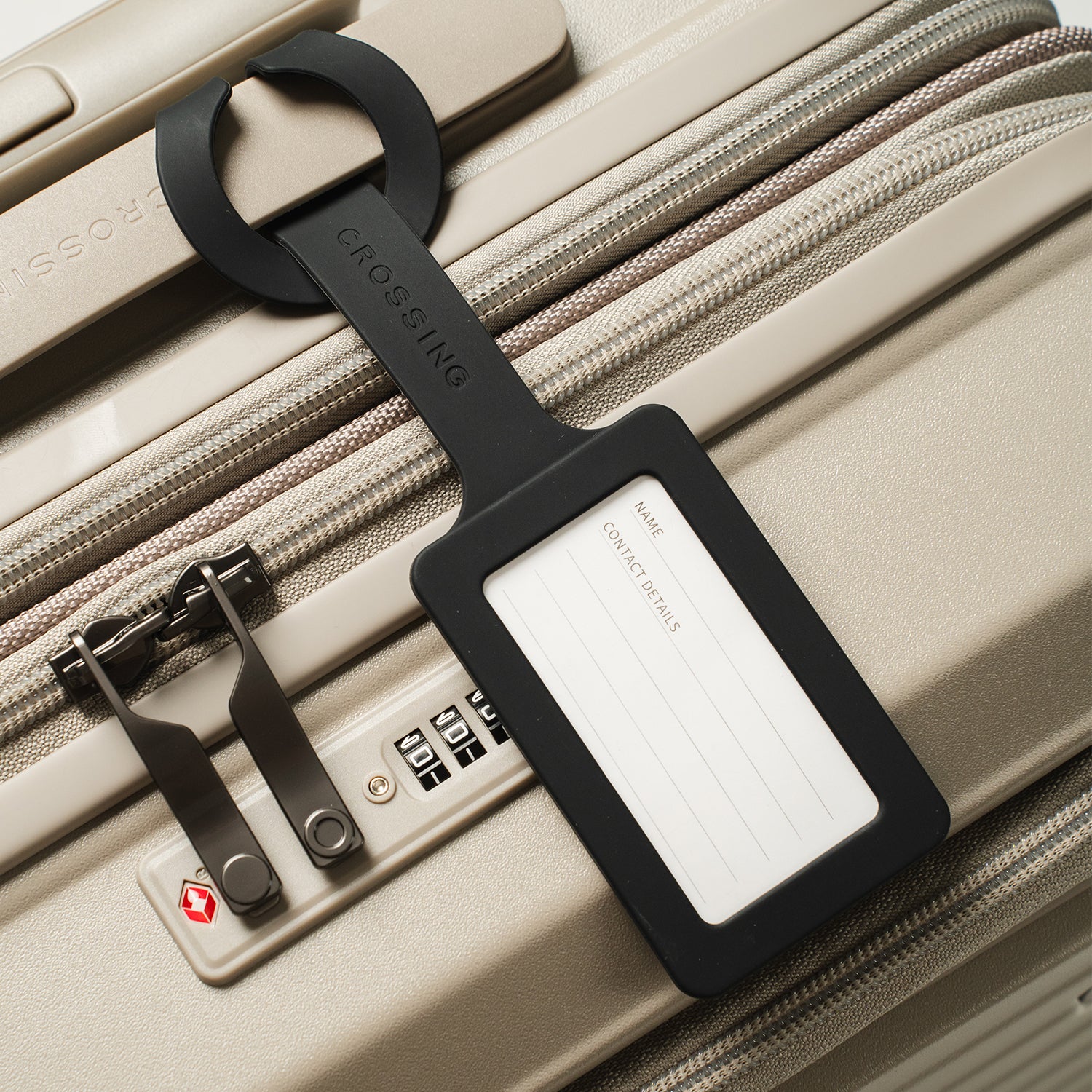 Crossing Luggage Tag - Black