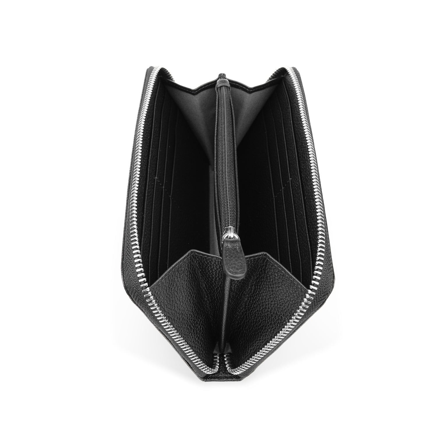 Crossing Milano Long Zip Wallet RFID - Black