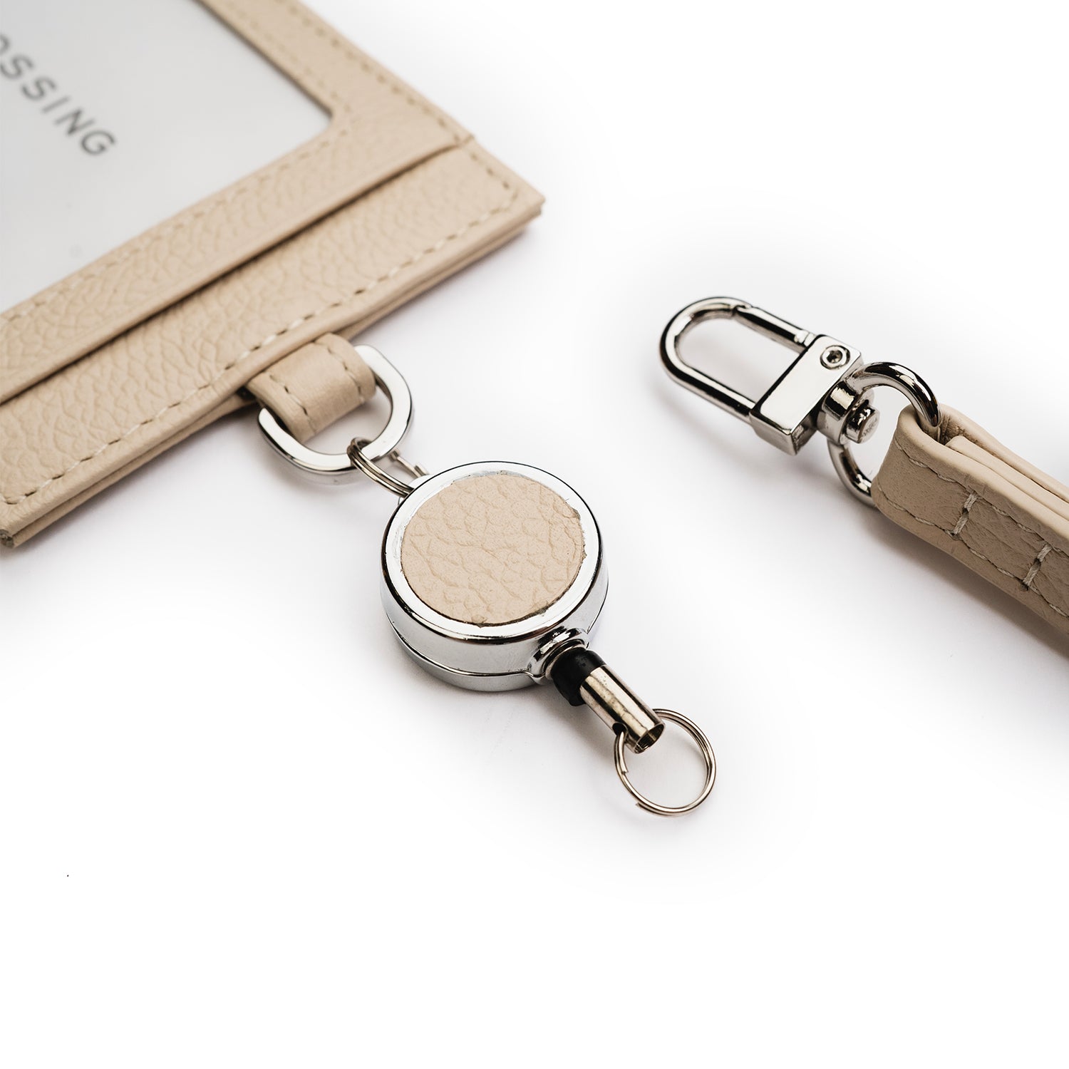 Crossing Milano Retractable Lanyard - New Sand