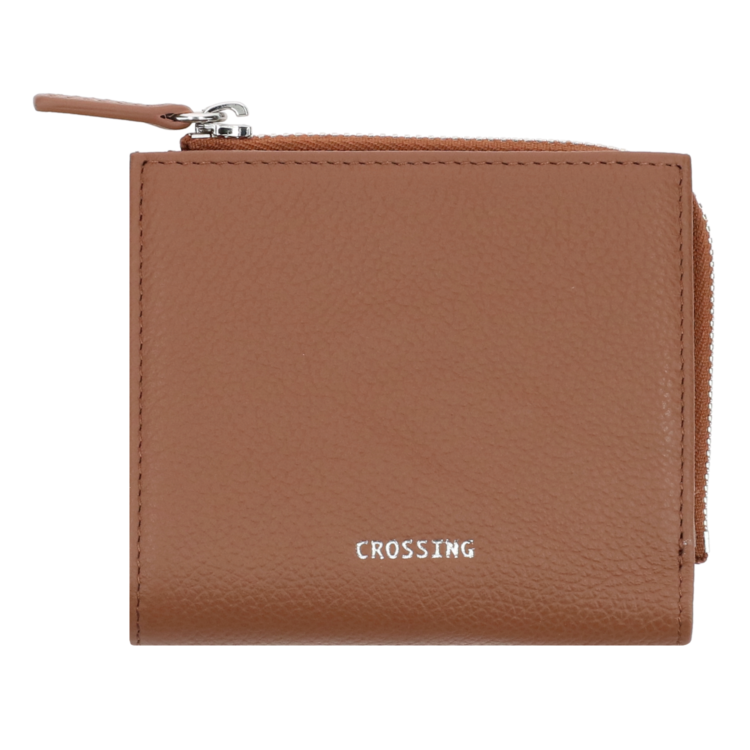 Crossing Milano Small Zip Wallet - Barcos Brown