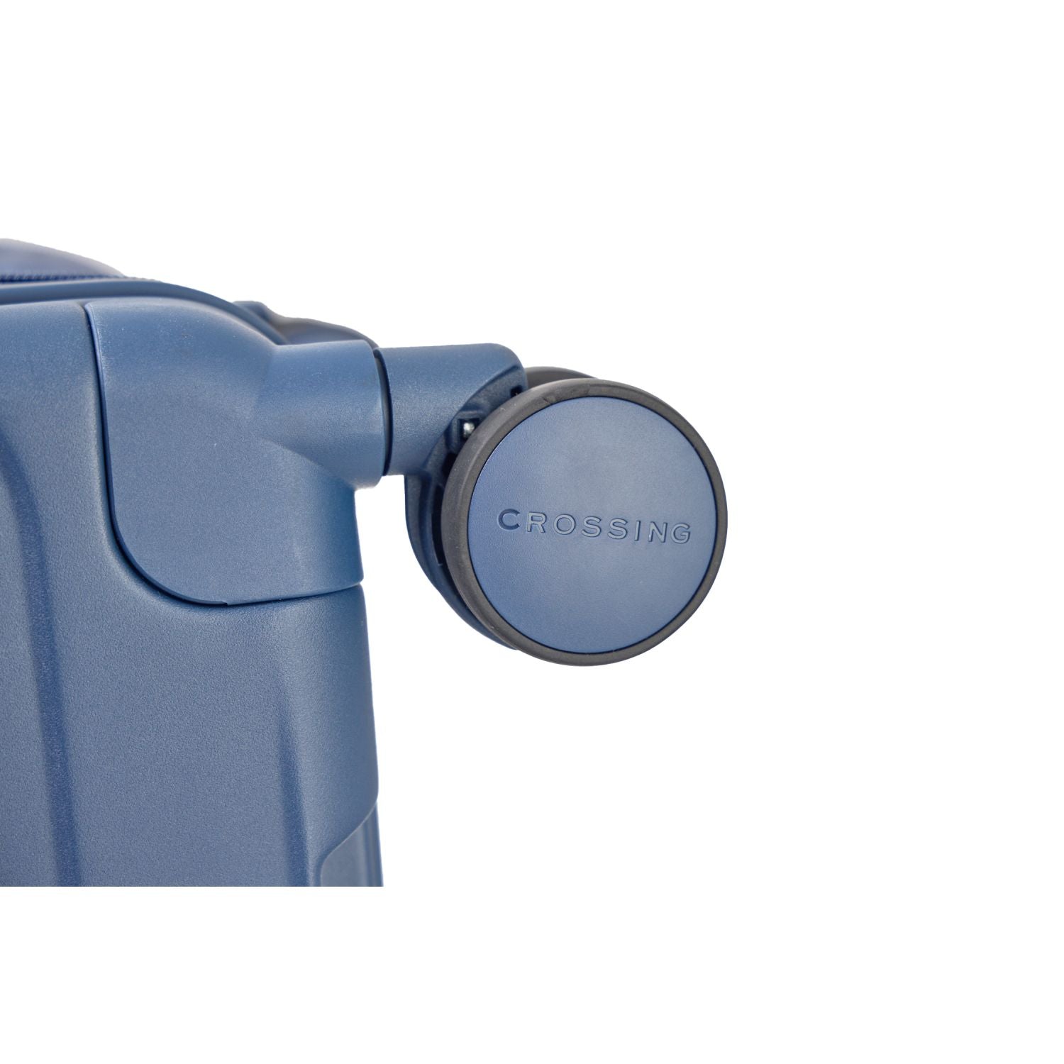 Crossing Ori Collapsible Polycarbonate 26" Medium Luggage - Pewter Blue