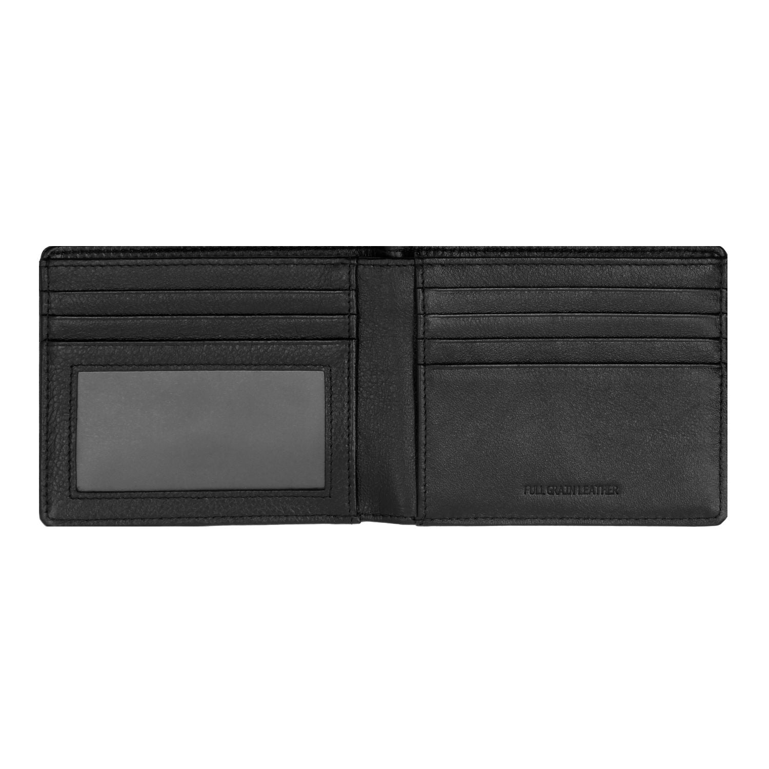 Crossing Prime Bi-Fold Leather Wallet With Window Pocket - Black