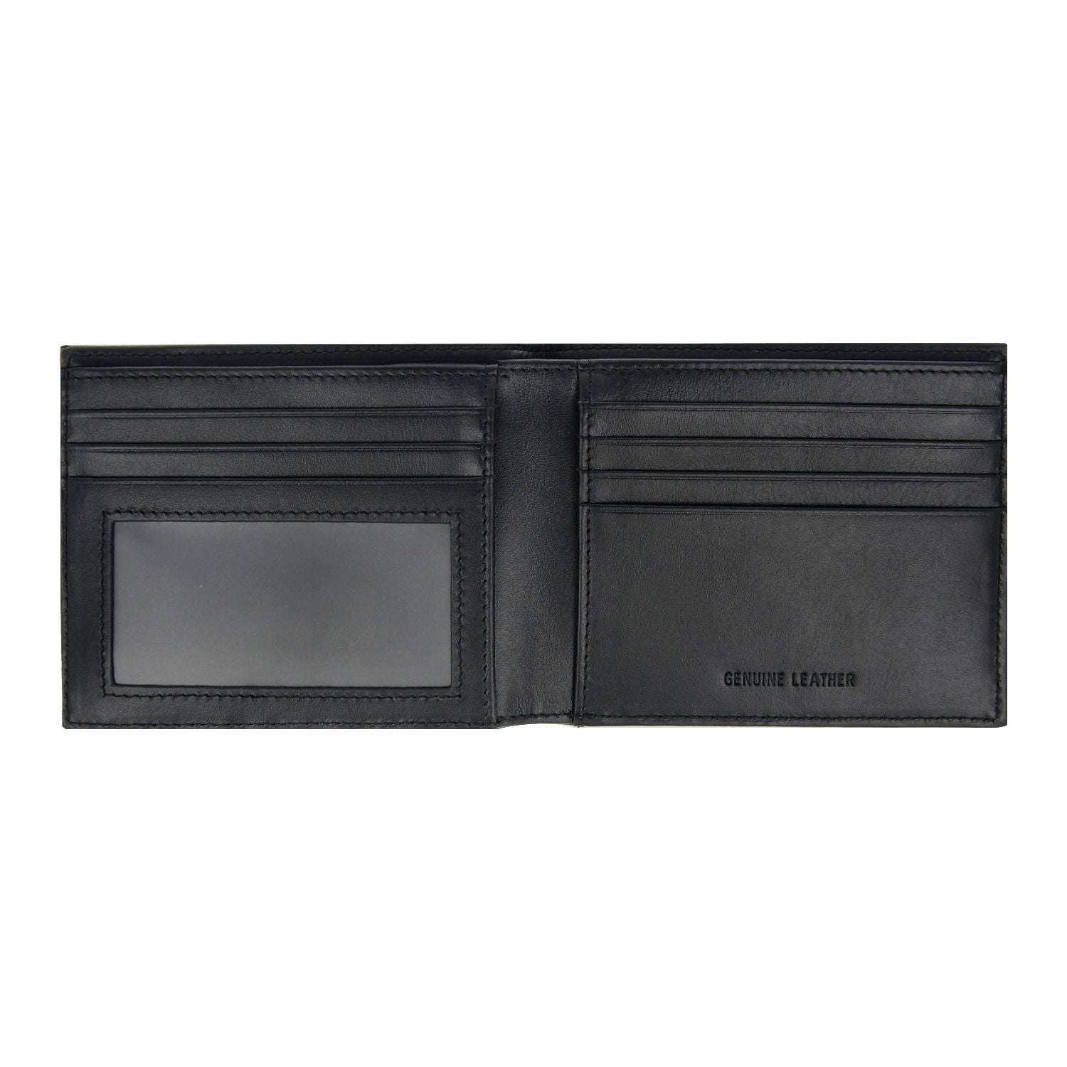Crossing Riforma Bi-fold Leather Wallet With Window Pocket RFID - Black