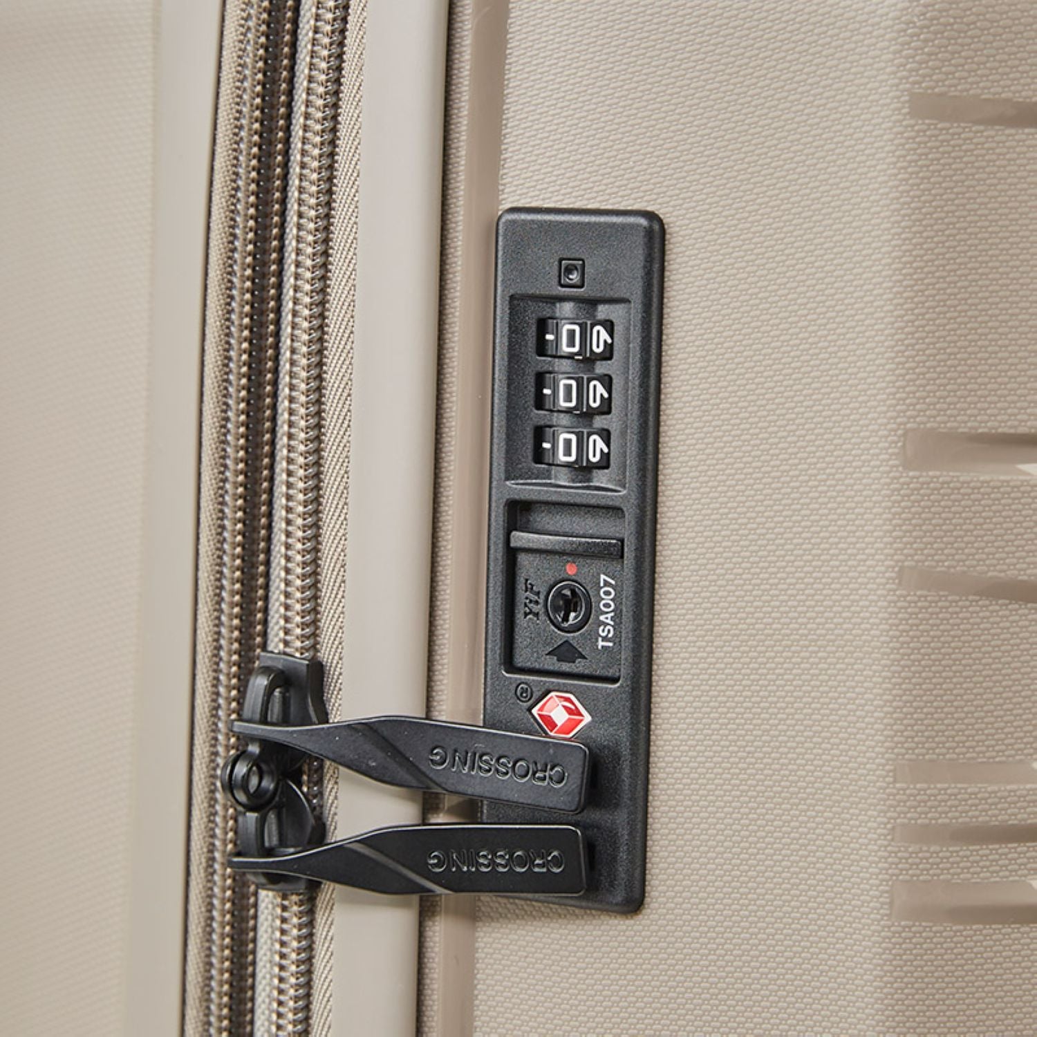 Crossing Supra Polypropylene Expandable 20" Carry On Luggage Spinner - Taupe