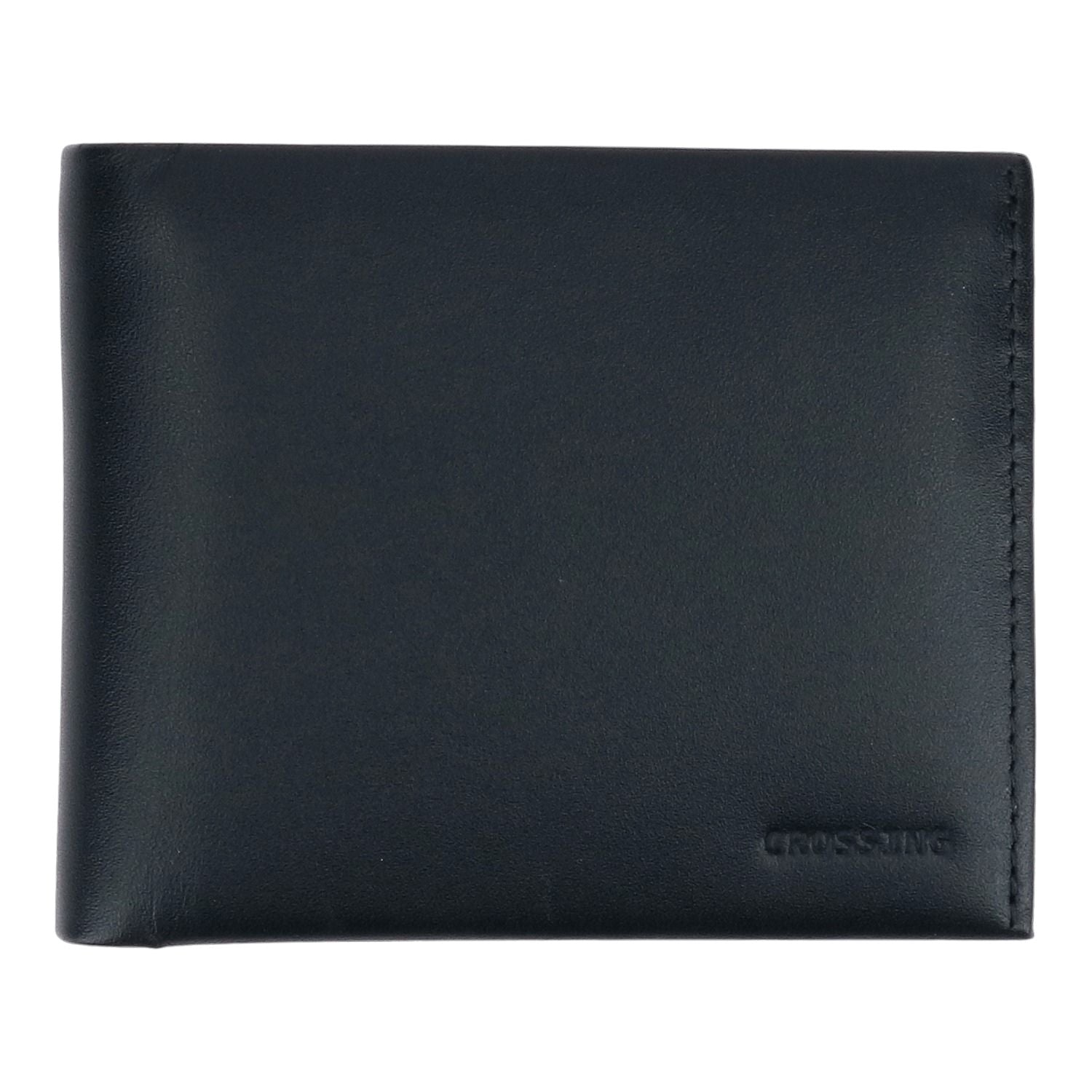 Crossing Sydney Bi-Fold Leather Wallet [12 Card Slots] Rfid - Black