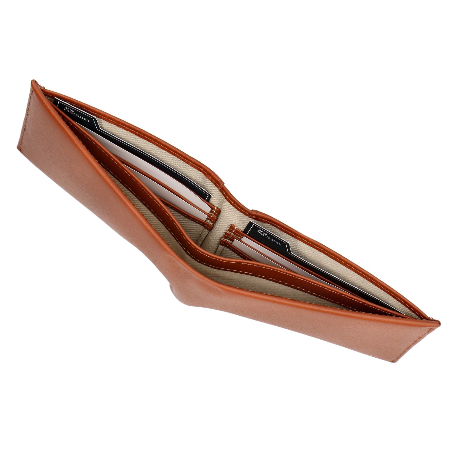 Crossing Sydney Bi-Fold Leather Wallet [18 Card Slots] Rfid - Gingerbread
