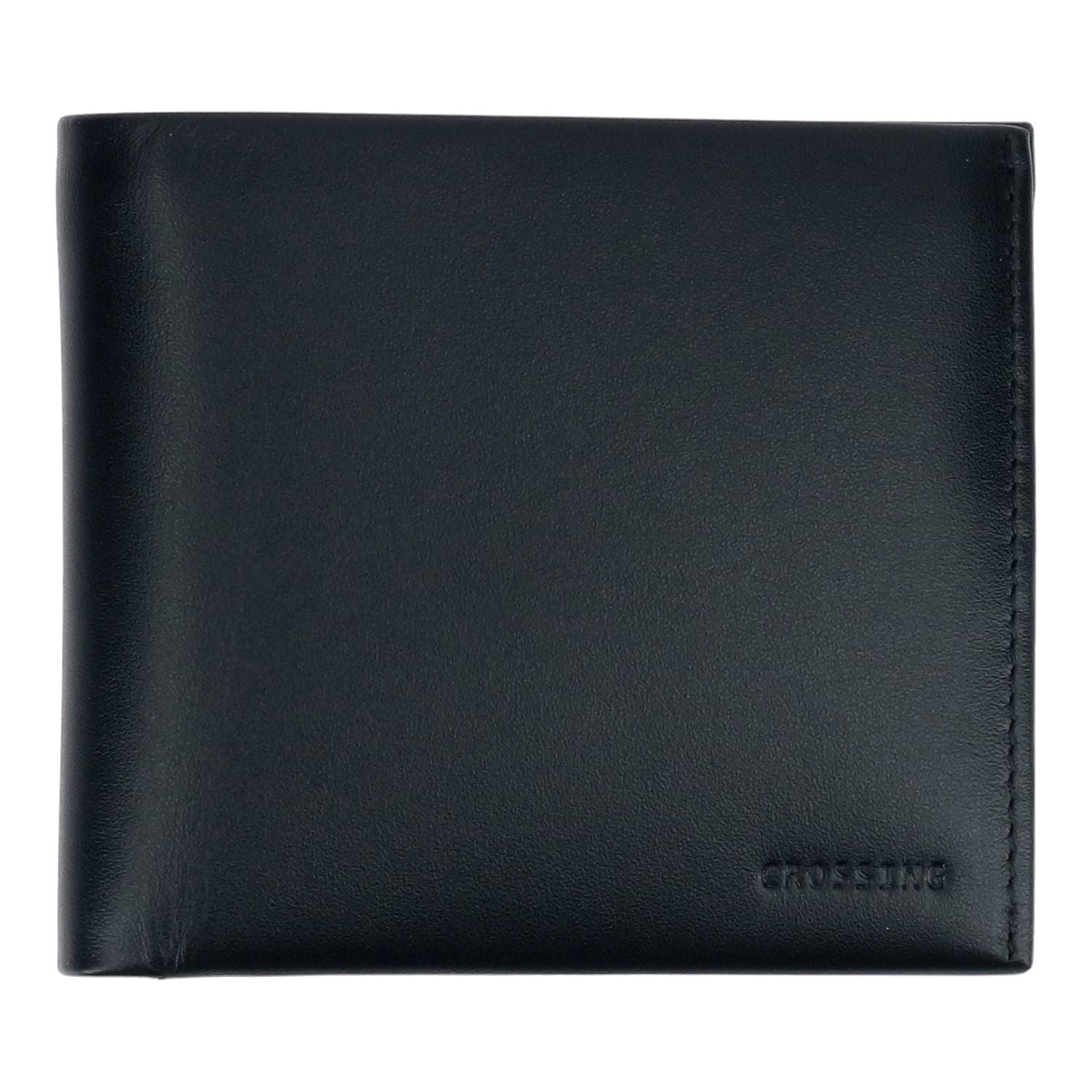 Crossing Sydney Bi-Fold Leather Wallet [18 Card Slots] Rfid - Black