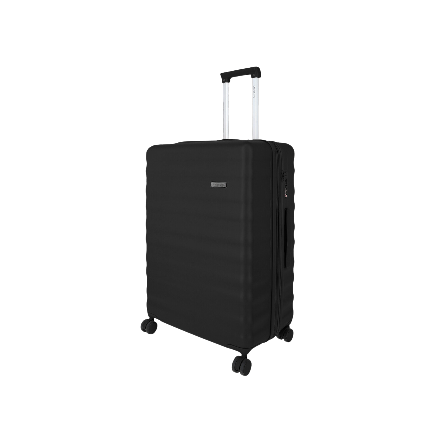 Crossing Tripp Polycarbonate Expandable 24" Medium Luggage Spinner - Black