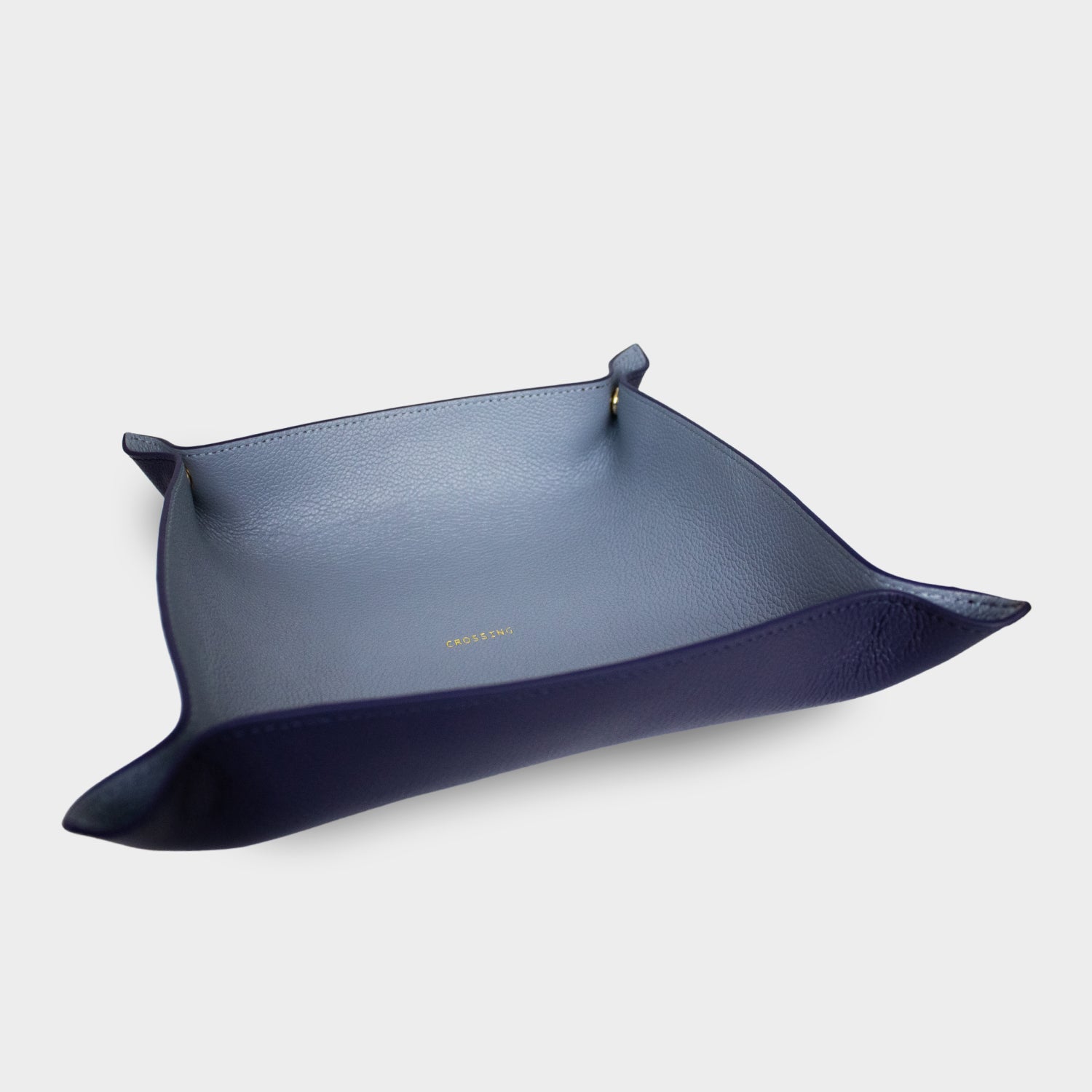Crossing Valet Tray (Large) - Barcoss Navy/Ice Lake