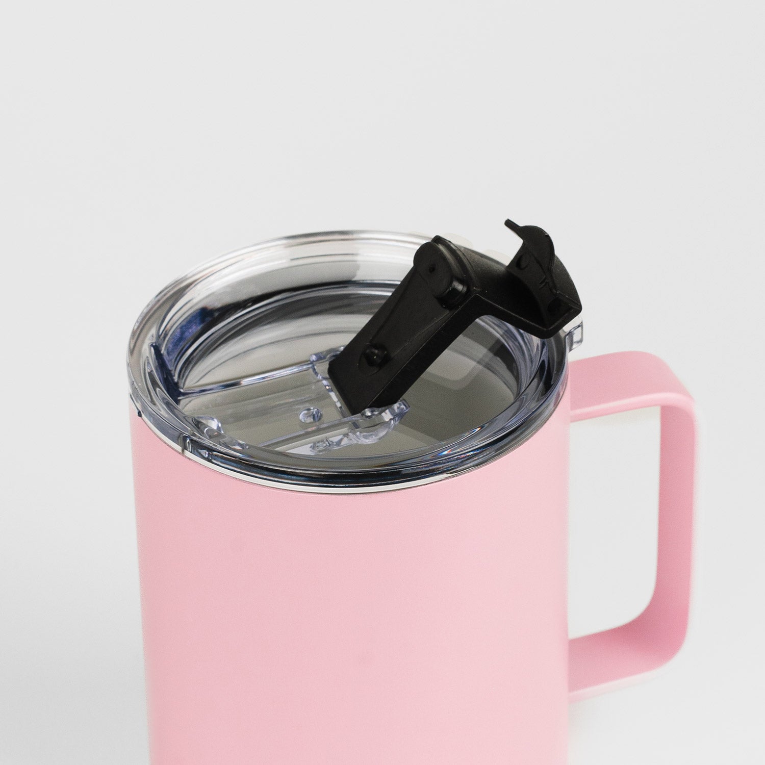 Crossing Neo Insulated S/S Ceramic Mug W Handle And Lid 420ml - Ballet Pink