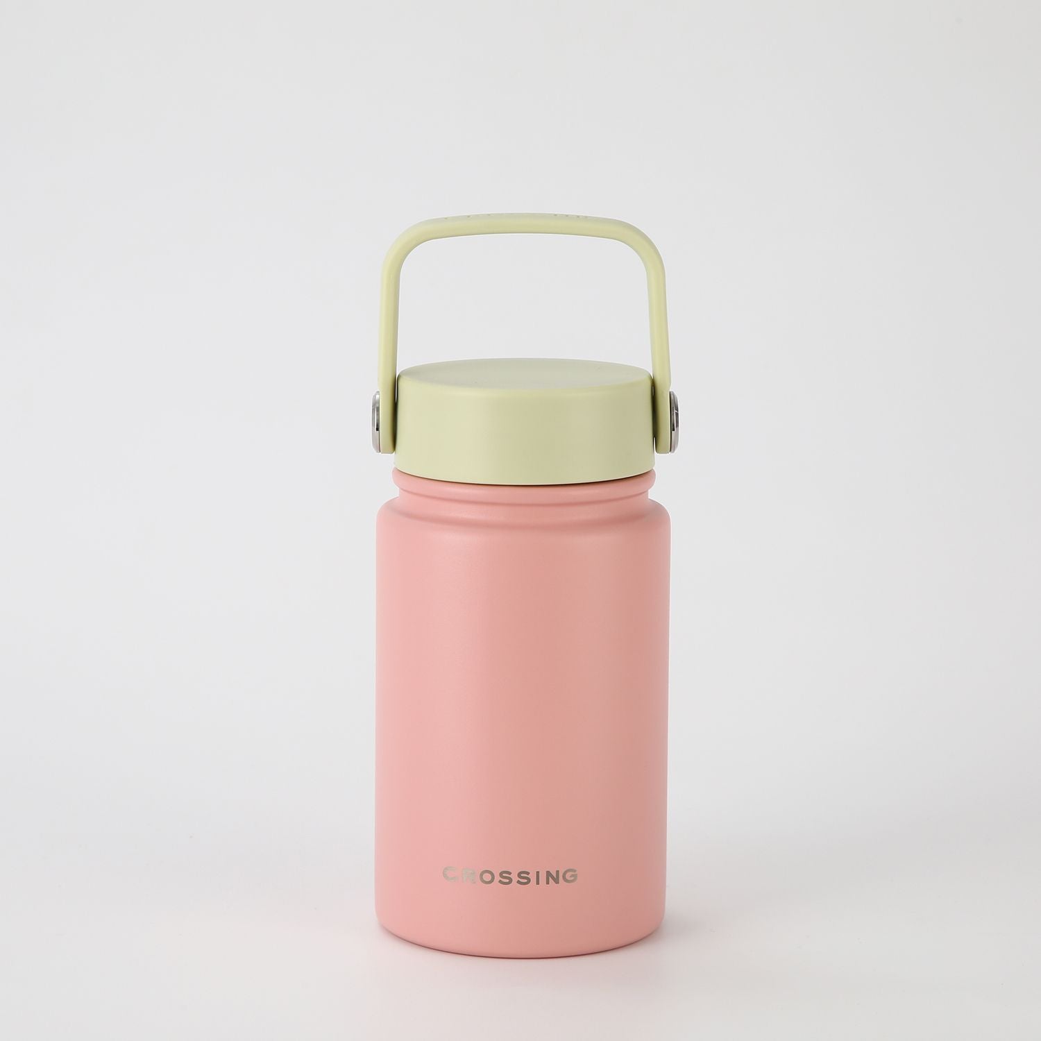 Crossing Urban Ceramic S/S Insulated Flat Cap Bottle With Handle 400ml - Dusty Rose Pistachio (Mix)