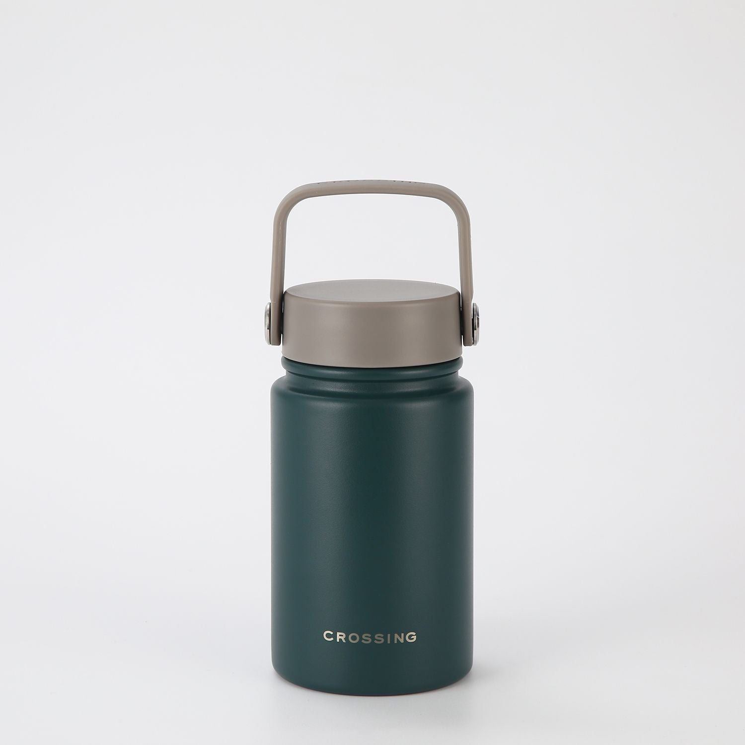 Crossing Urban Ceramic S/S Insulated Flat Cap Bottle With Handle 400ml - Squash Latte (Mix)