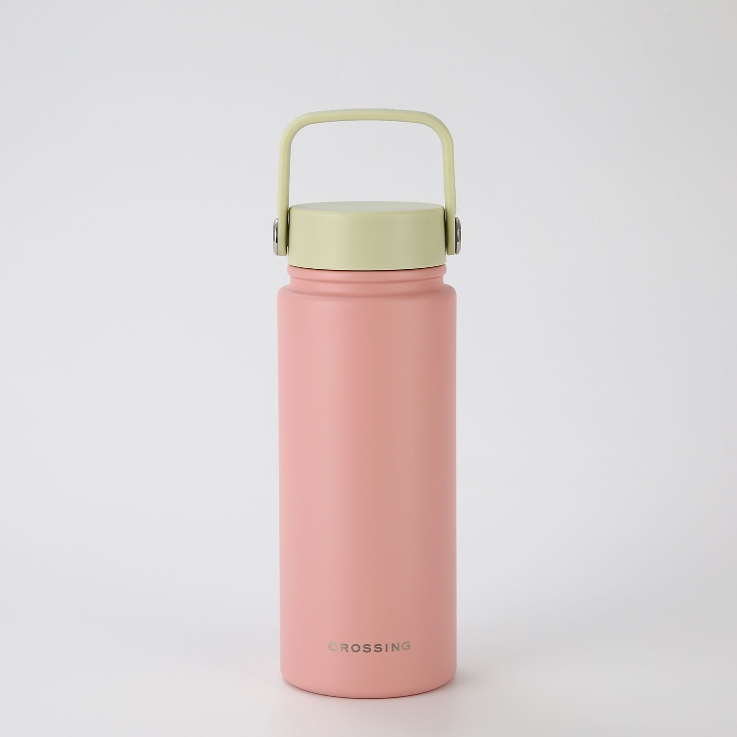 Crossing Urban Ceramic S/S Insulated Flat Cap Bottle With Handle 600ml - Dusty Rose Pistachio (Mix)