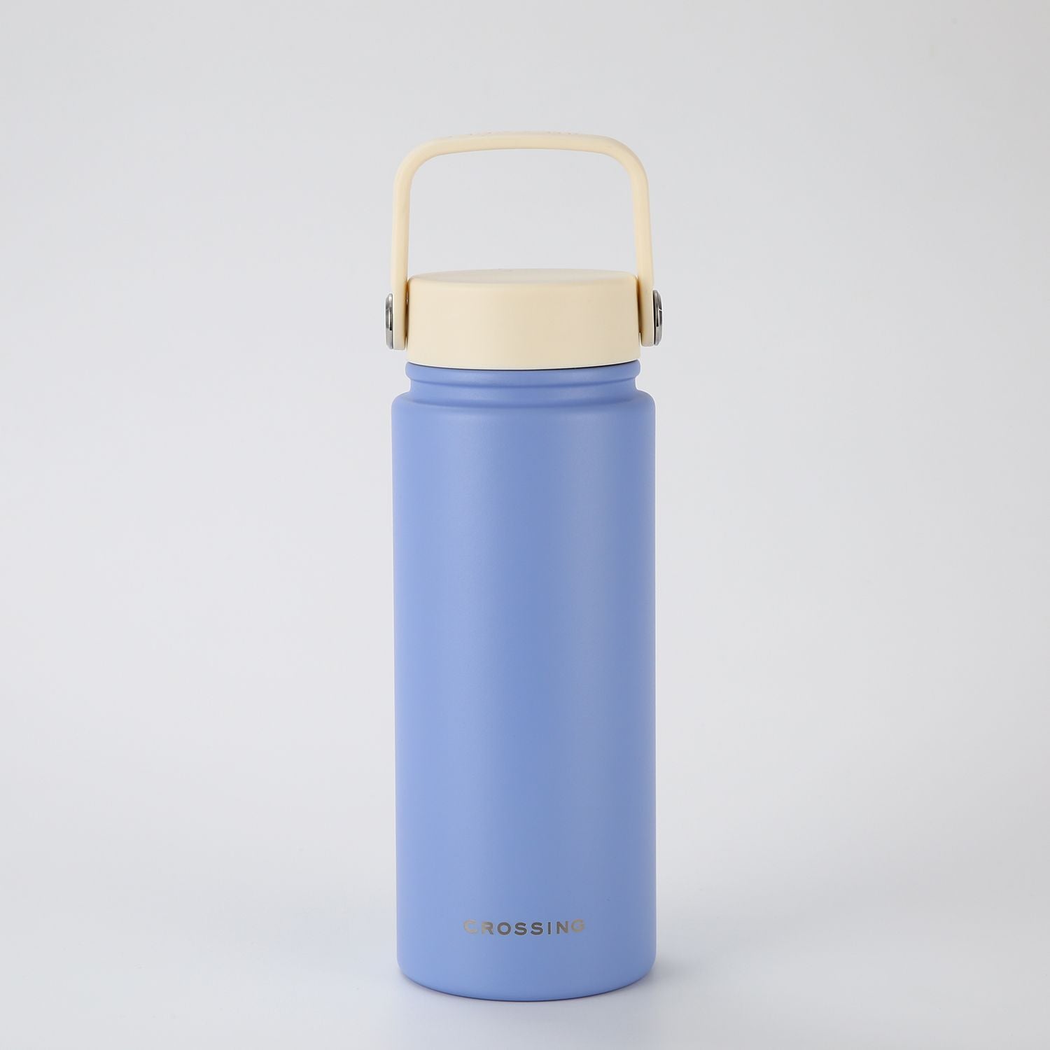 Crossing Urban Ceramic S/S Insulated Flat Cap Bottle With Handle 600ml - Heirloom Blue Cotton (Mix)