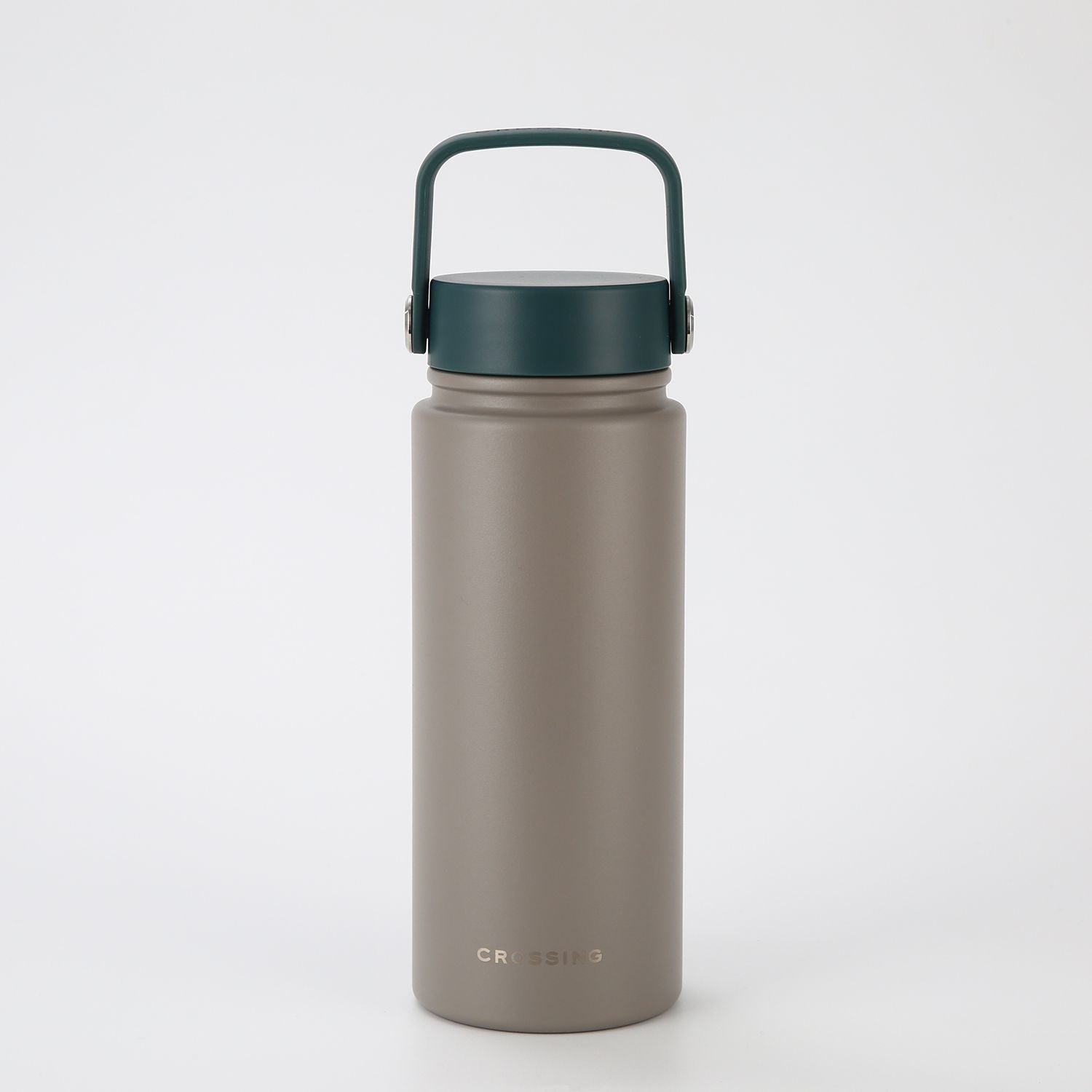 Crossing Urban Ceramic S/S Insulated Flat Cap Bottle With Handle 600ml - Latte Squash (Mix)