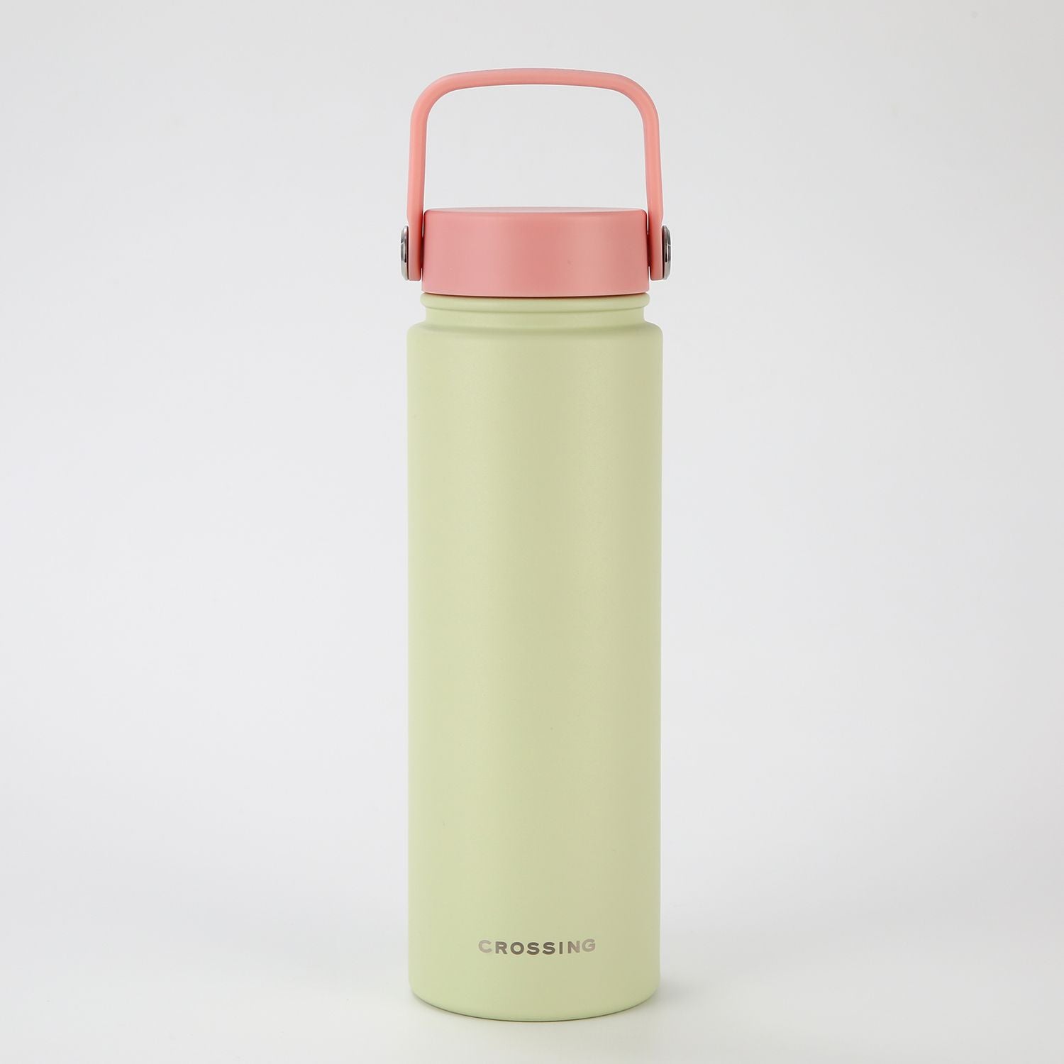 Crossing Urban Ceramic S/S Insulated Flat Cap Bottle With Handle 720ml - Pistachio Dusty Rose (Mix)