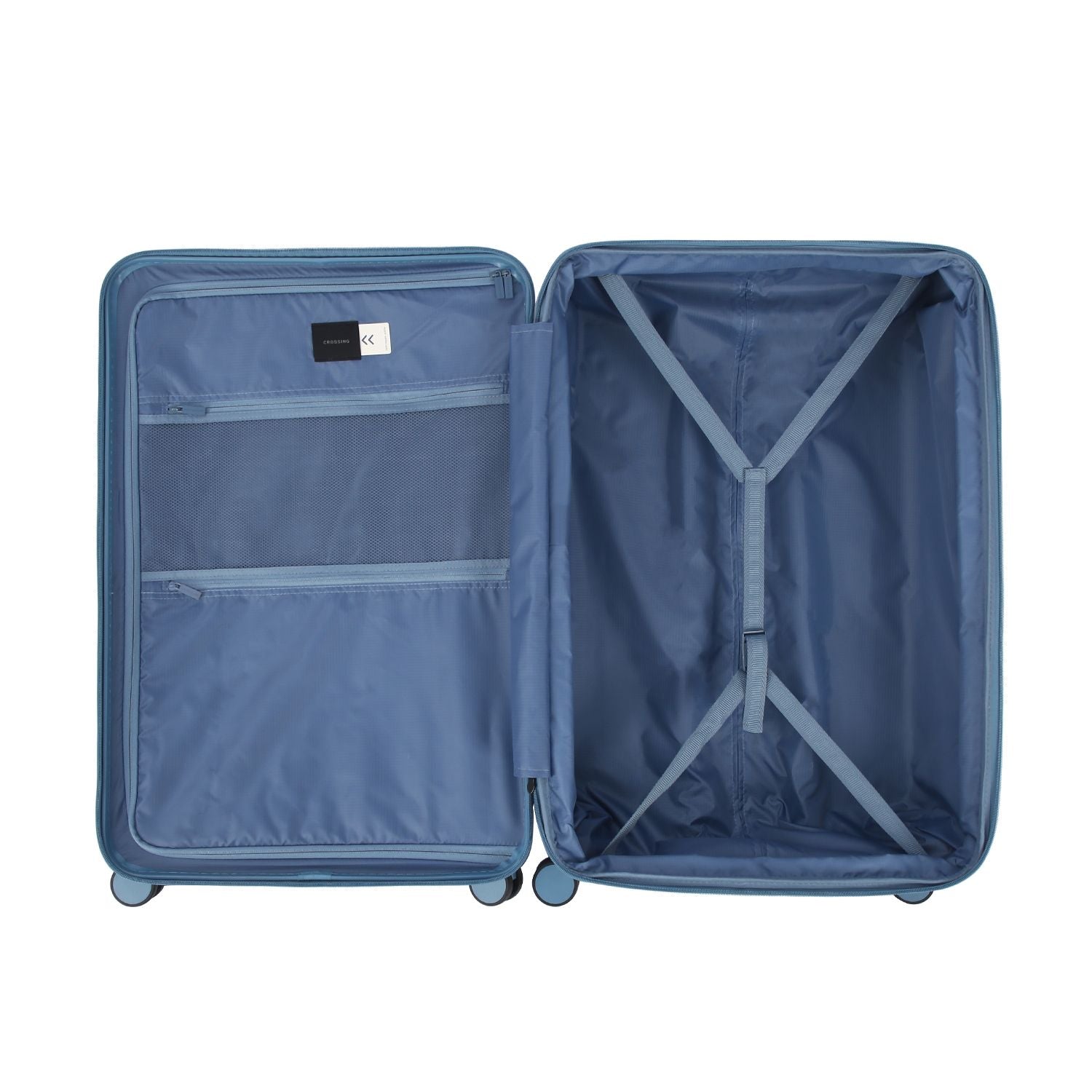 Crossing Vive Polycarbonate Expandable Large Luggage T30 - Blue