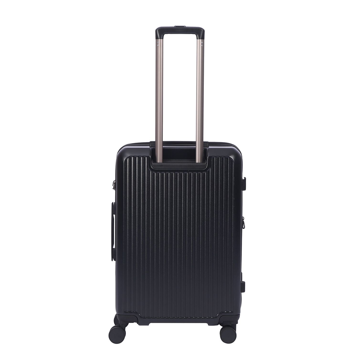 Crossing Vive Polycarbonate Expandable Medium Luggage T25 - Black