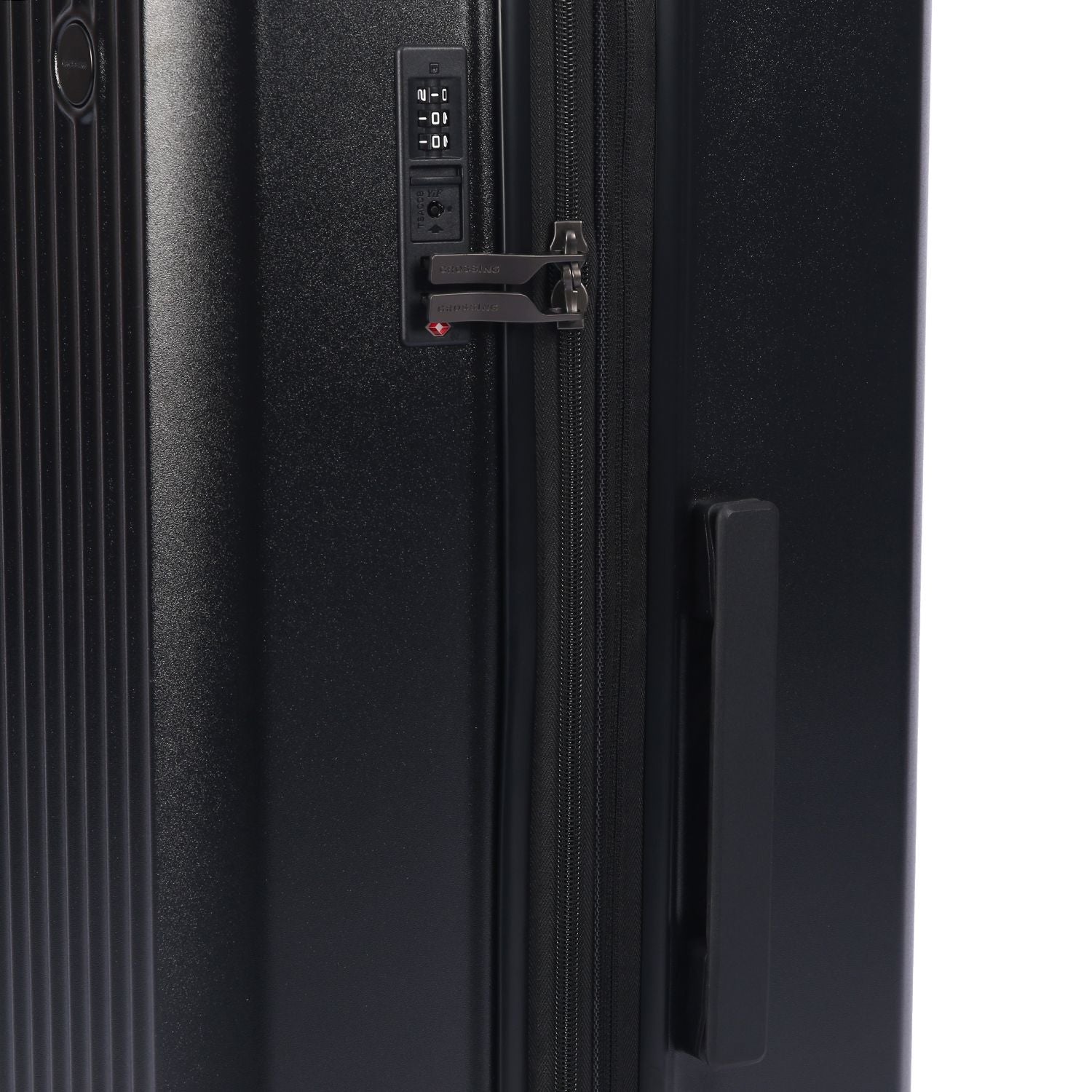 Crossing Vive Polycarbonate Expandable Medium Luggage T25 - Black