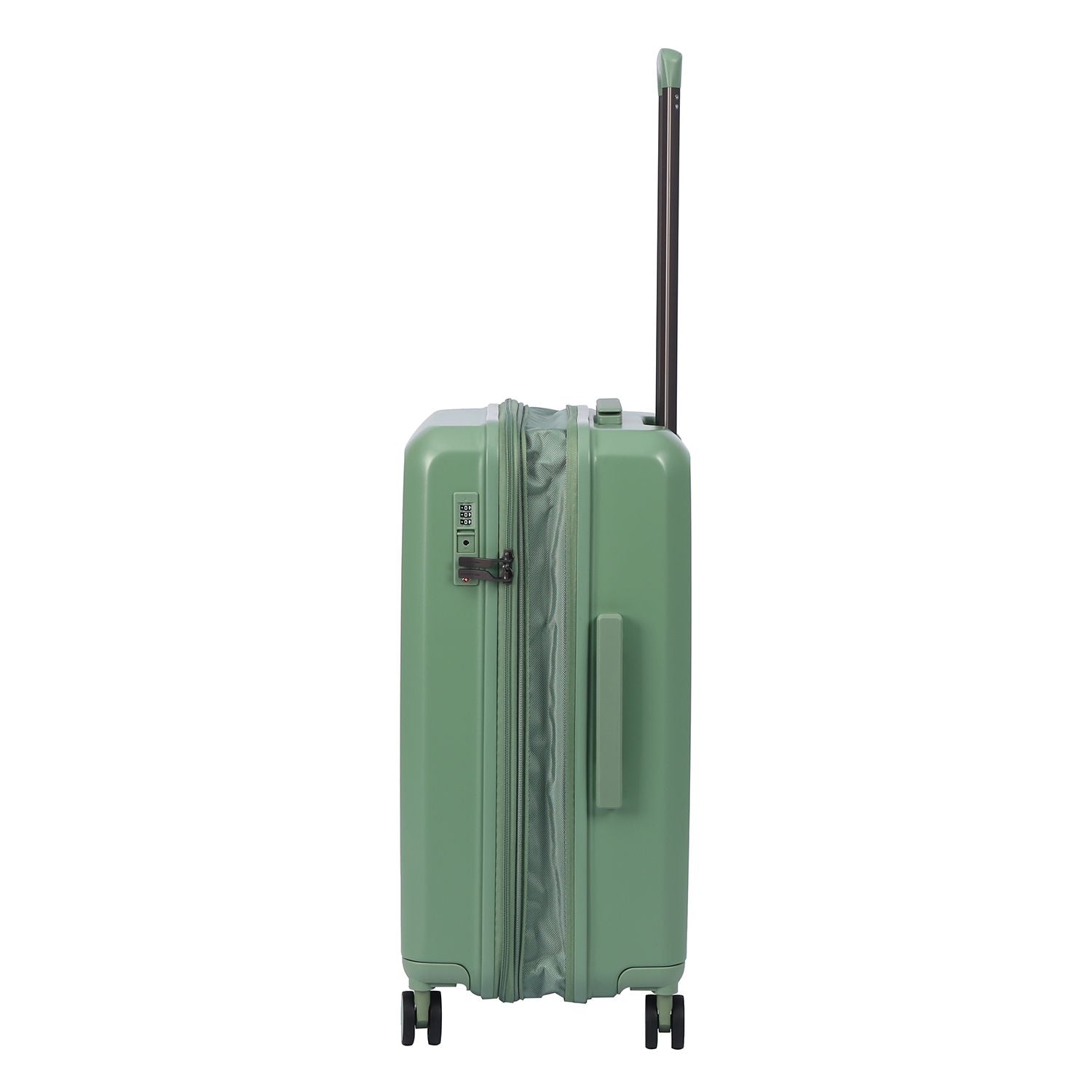 Crossing Vive Polycarbonate Expandable Medium Luggage T25 - Sage Green