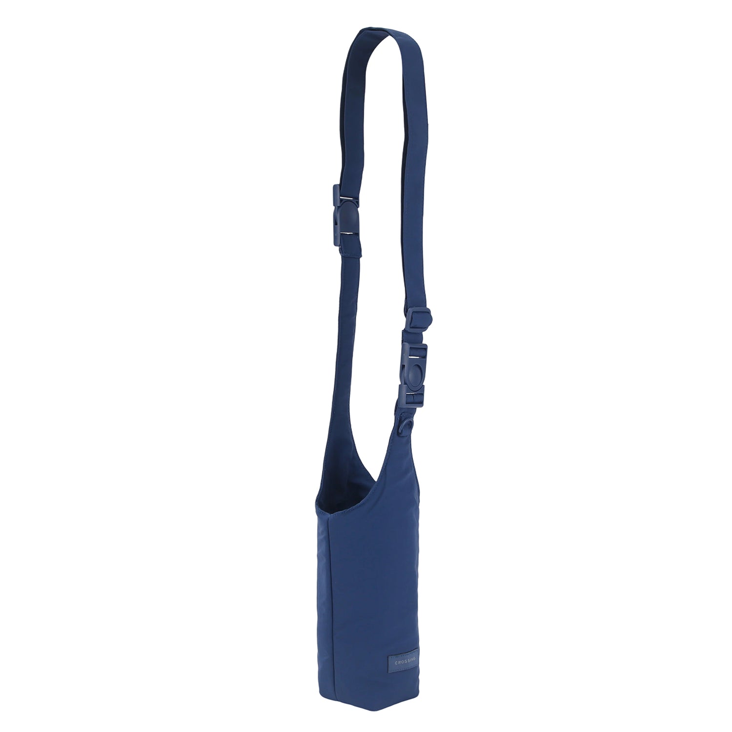 Crossing Waterproof Checked Nylon Dual Carry Water Bottle Bag - Light Blue