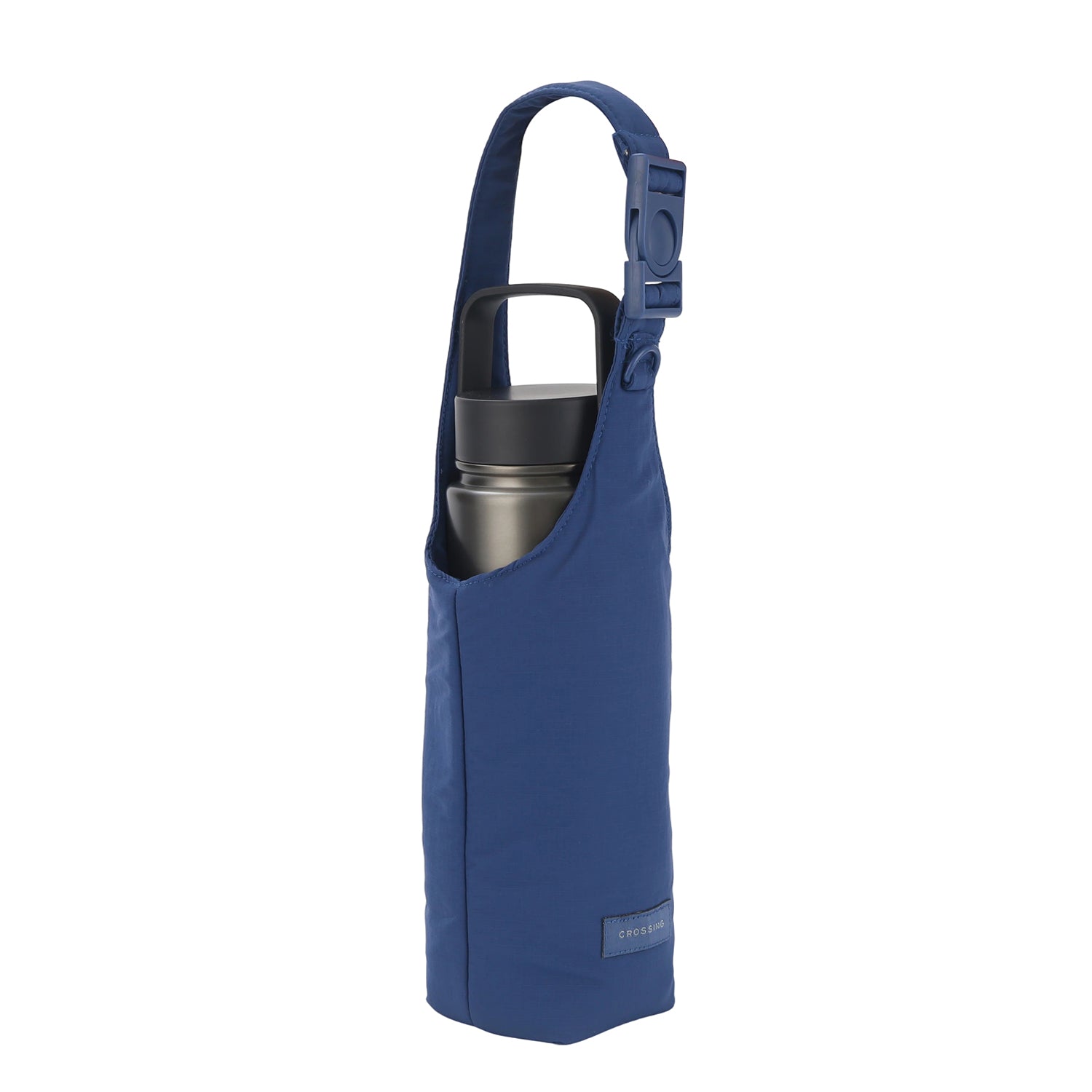 Crossing Waterproof Checked Nylon Dual Carry Water Bottle Bag - Light Blue