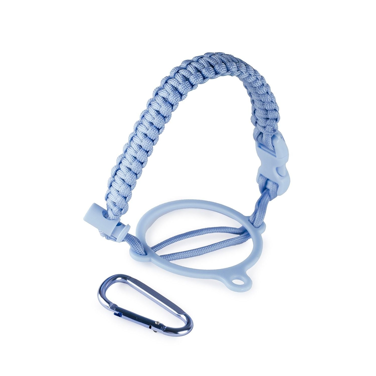 Crossing Paracord Bottle Carrier Strap with Carabiner - Blue – The