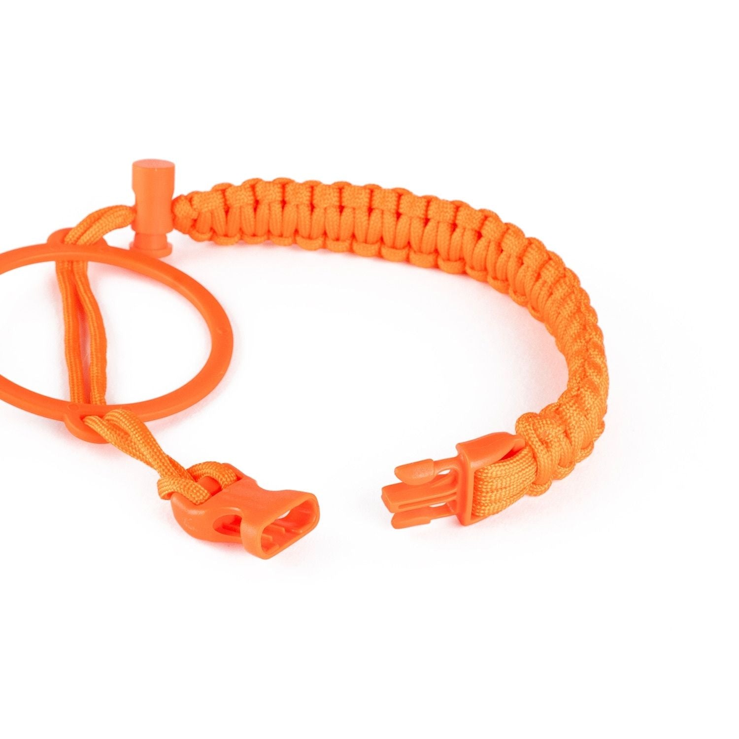 Crossing Paracord Bottle Carrier Strap with Carabiner - Orange