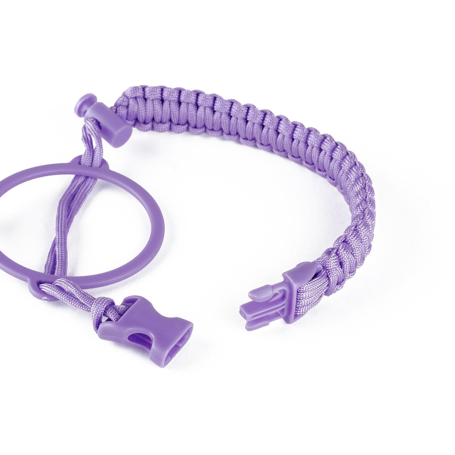 Crossing Paracord Bottle Carrier Strap with Carabiner - Purple