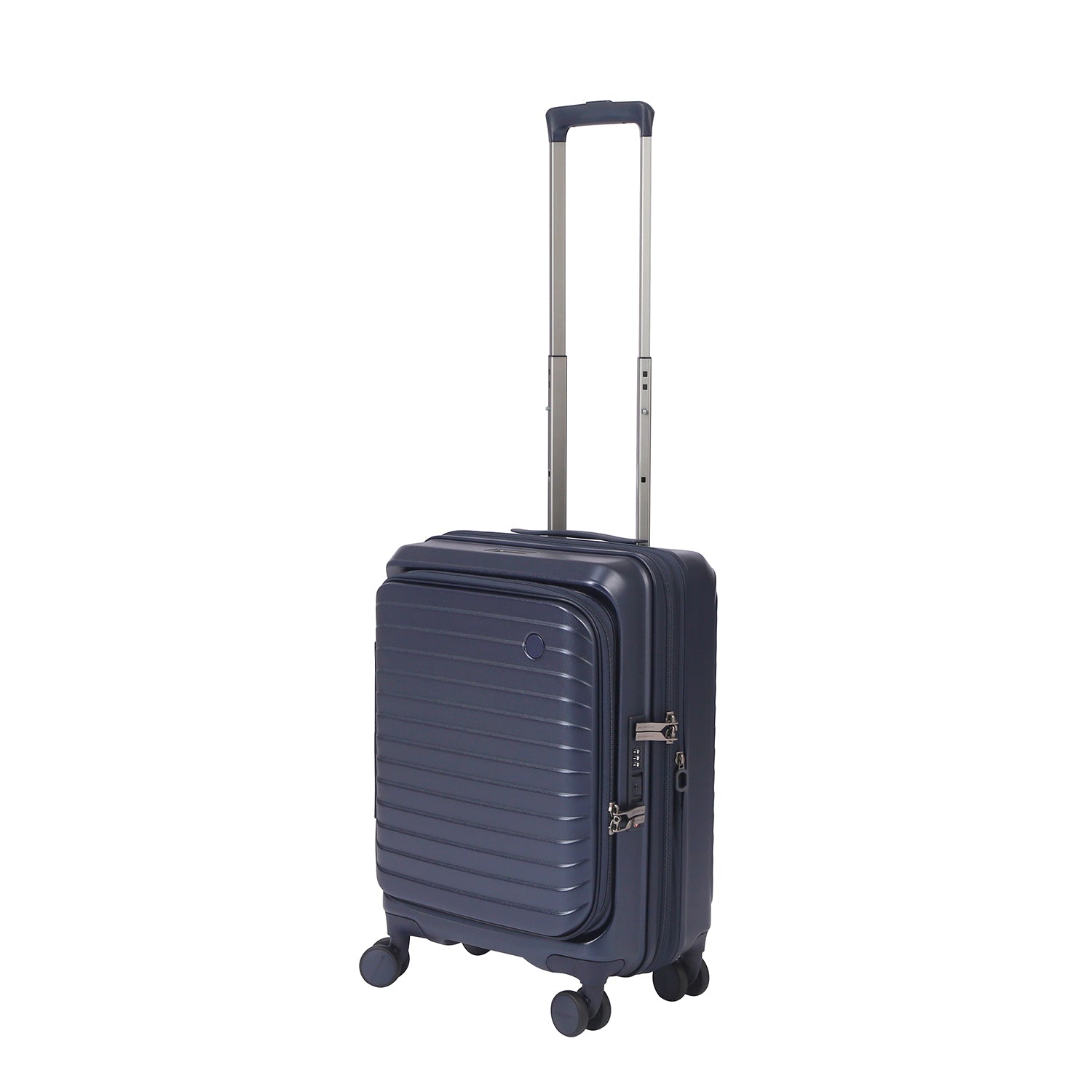 CROSSING INVI 20" Carry On Expandable Luggage With Front & Middle Access V3 - Dark Blue