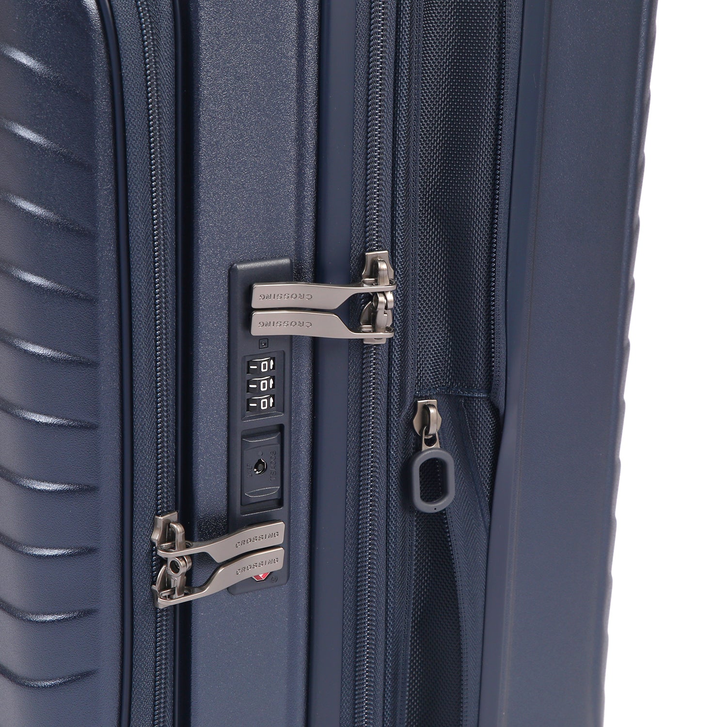 CROSSING INVI 20" Carry On Expandable Luggage With Front & Middle Access V3 - Dark Blue