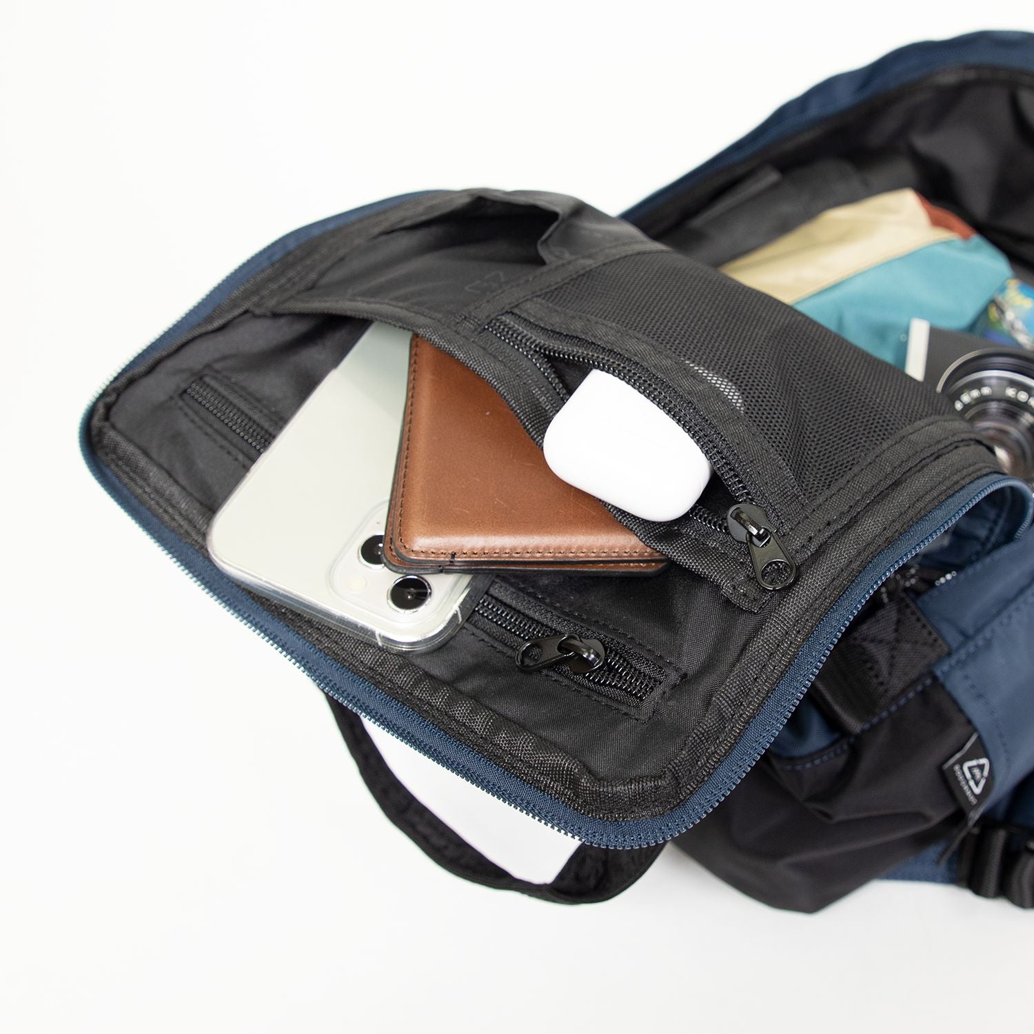 Doughnut Macaroon Go Wild Series Backpack -  Navy X Grey