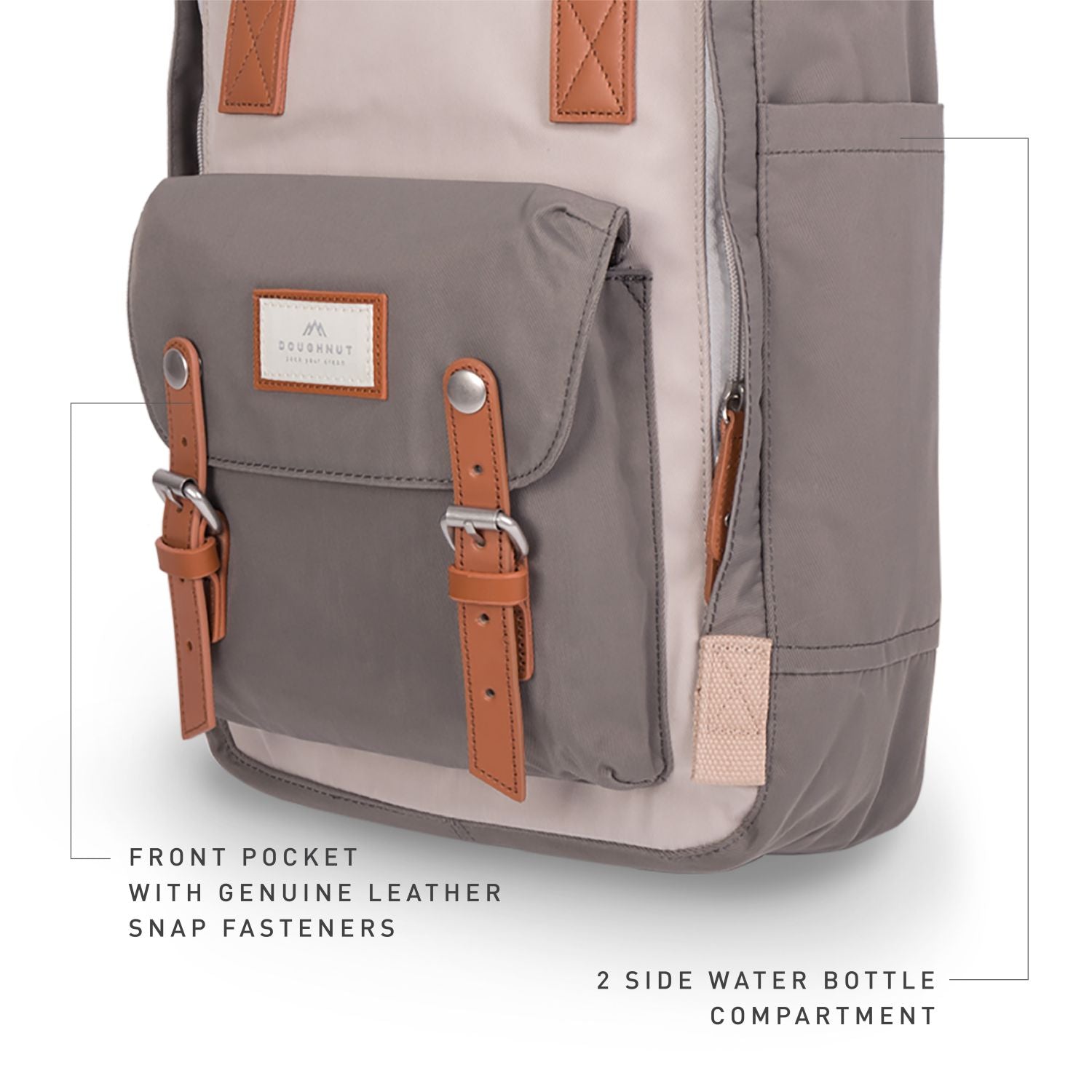 Doughnut Macaroon - Ivory X Light Grey