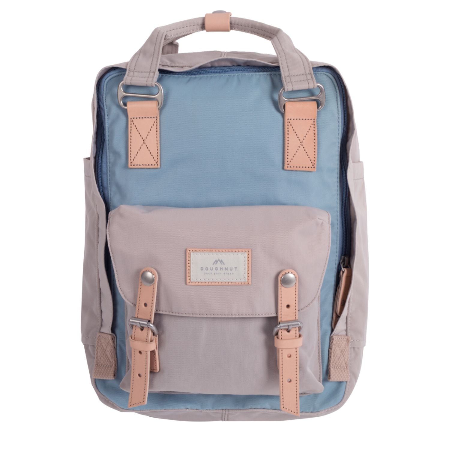 Doughnut Macaroon - Light Blue X Ivory