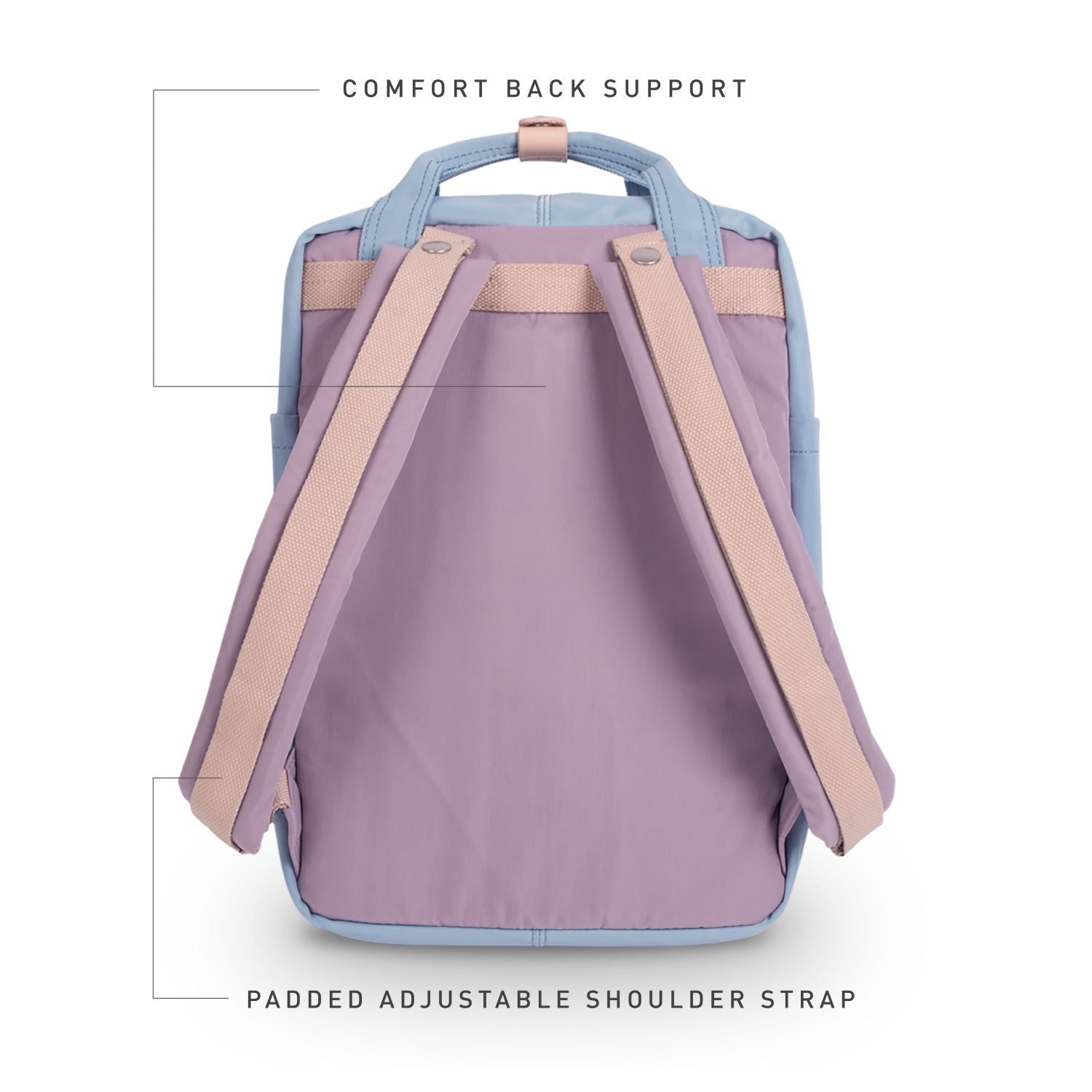 Doughnut Macaroon - Lilac X Light Blue