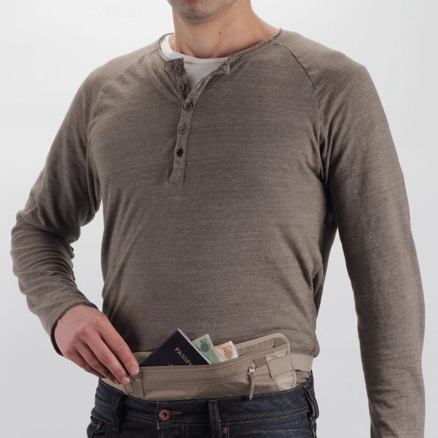 Eagle Creek Undercover Money Belt Dlx (Khaki)