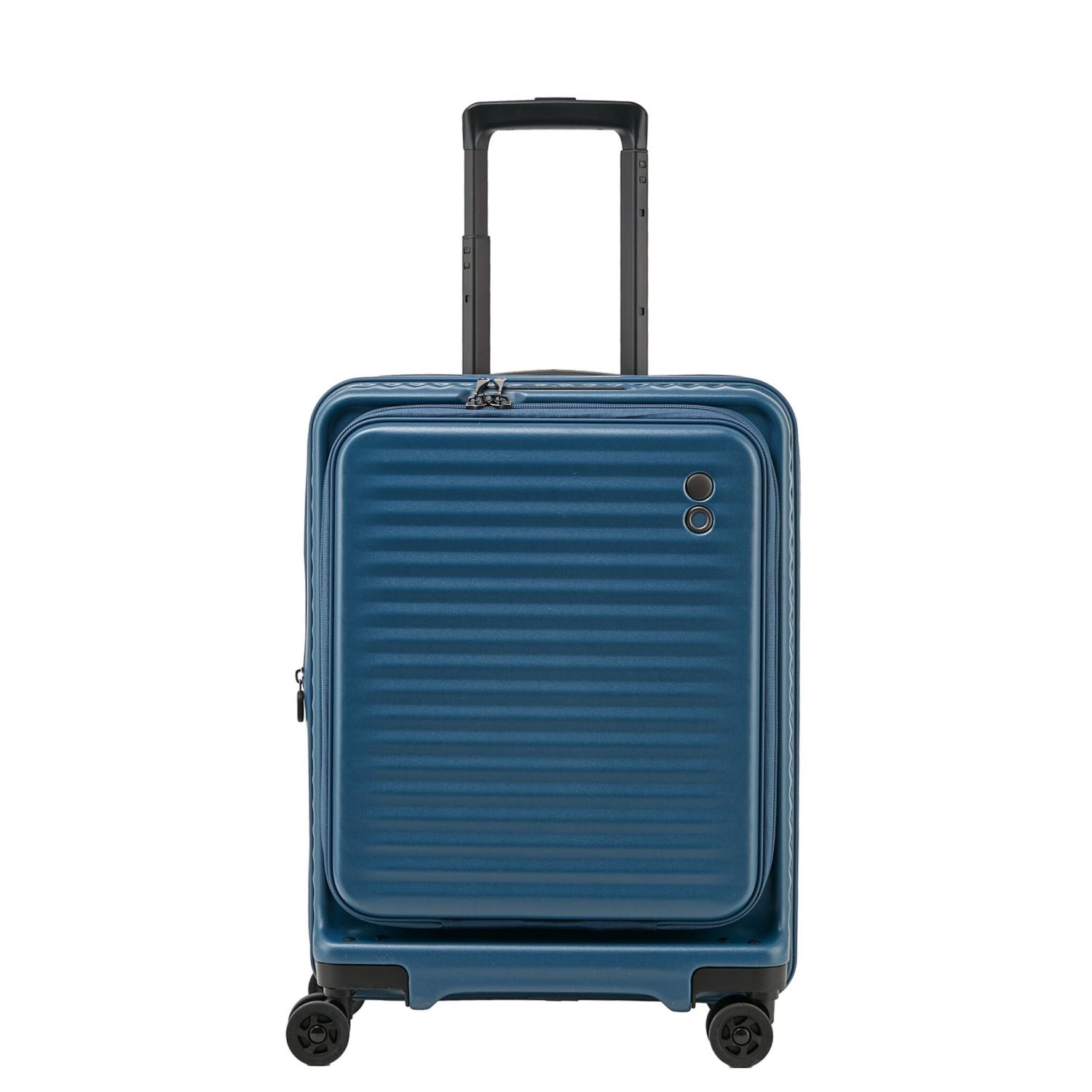 Echolac Celestra 20" Carry On Upright Luggage With Front Access Opening (Dark Blue)