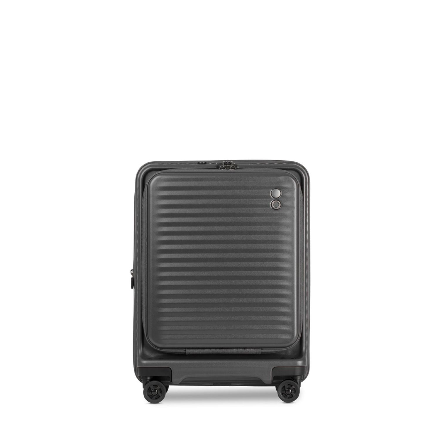 Echolac Celestra 20" Carry On Upright Luggage With Front Access Opening (Grey)