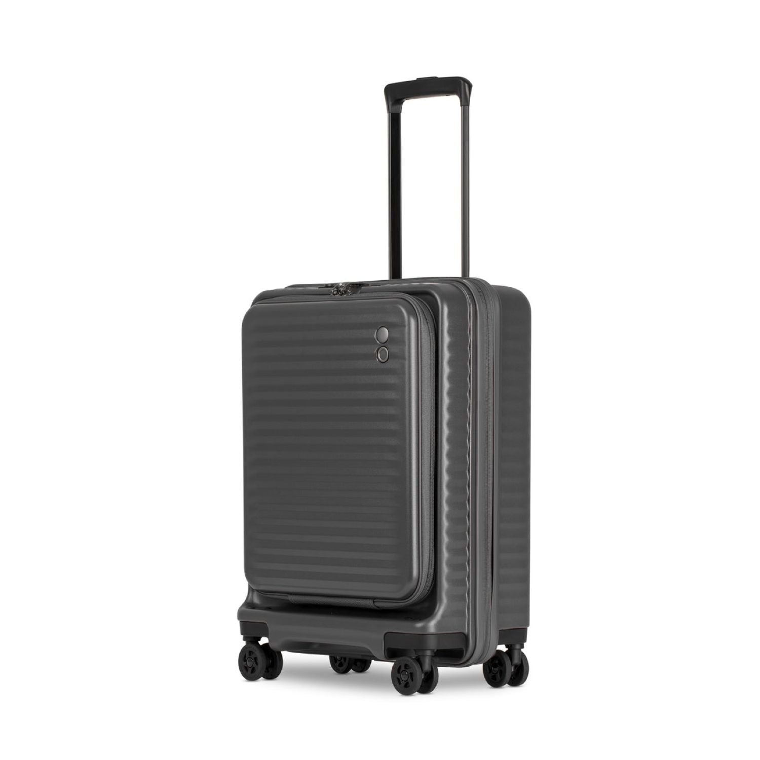 Echolac Celestra 20" Carry On Upright Luggage With Front Access Opening (Grey)