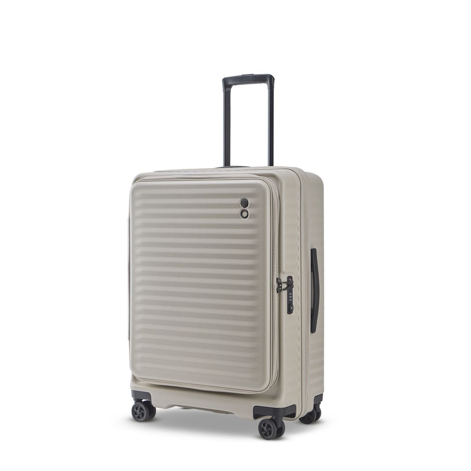 Echolac Celestra 20" Carry On Upright Luggage With Front Access Opening (Sandwhite)