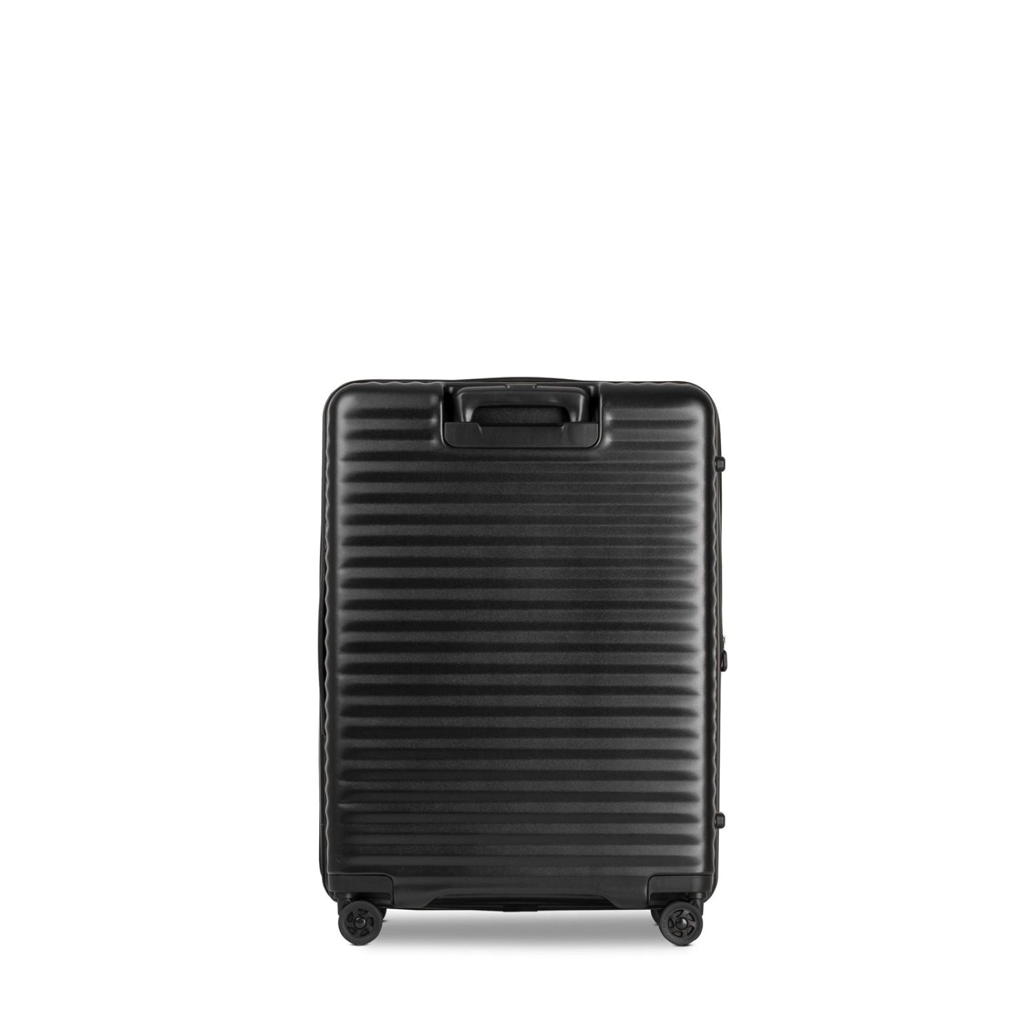Echolac Celestra 24" Medium Upright Luggage With Front Access Opening (Black)
