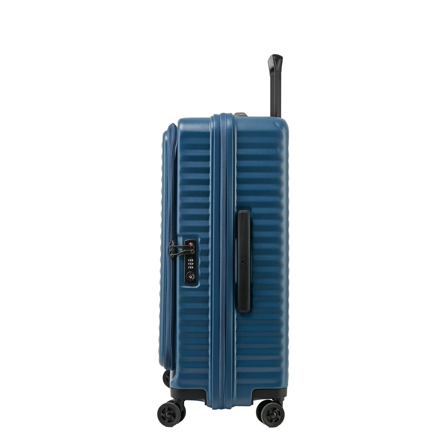 Echolac Celestra 24" Medium Upright Luggage With Front Access Opening (Dark Blue)