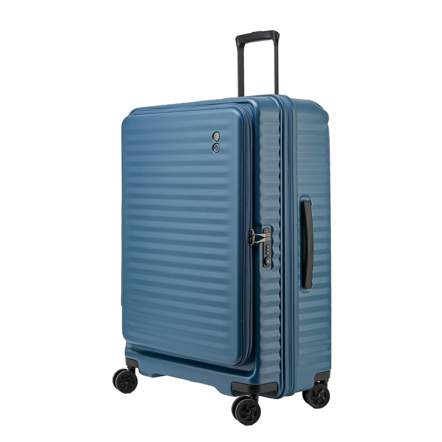 Echolac Celestra 28" Large Upright Luggage With Front Access Opening (Dark Blue)