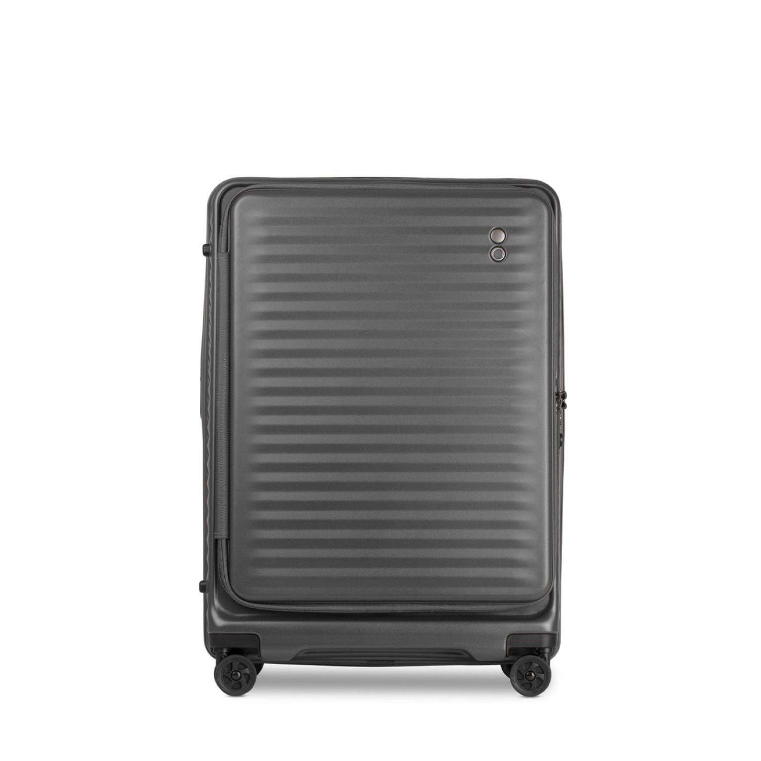 Echolac Celestra 28" Large Upright Luggage With Front Access Opening (Grey)