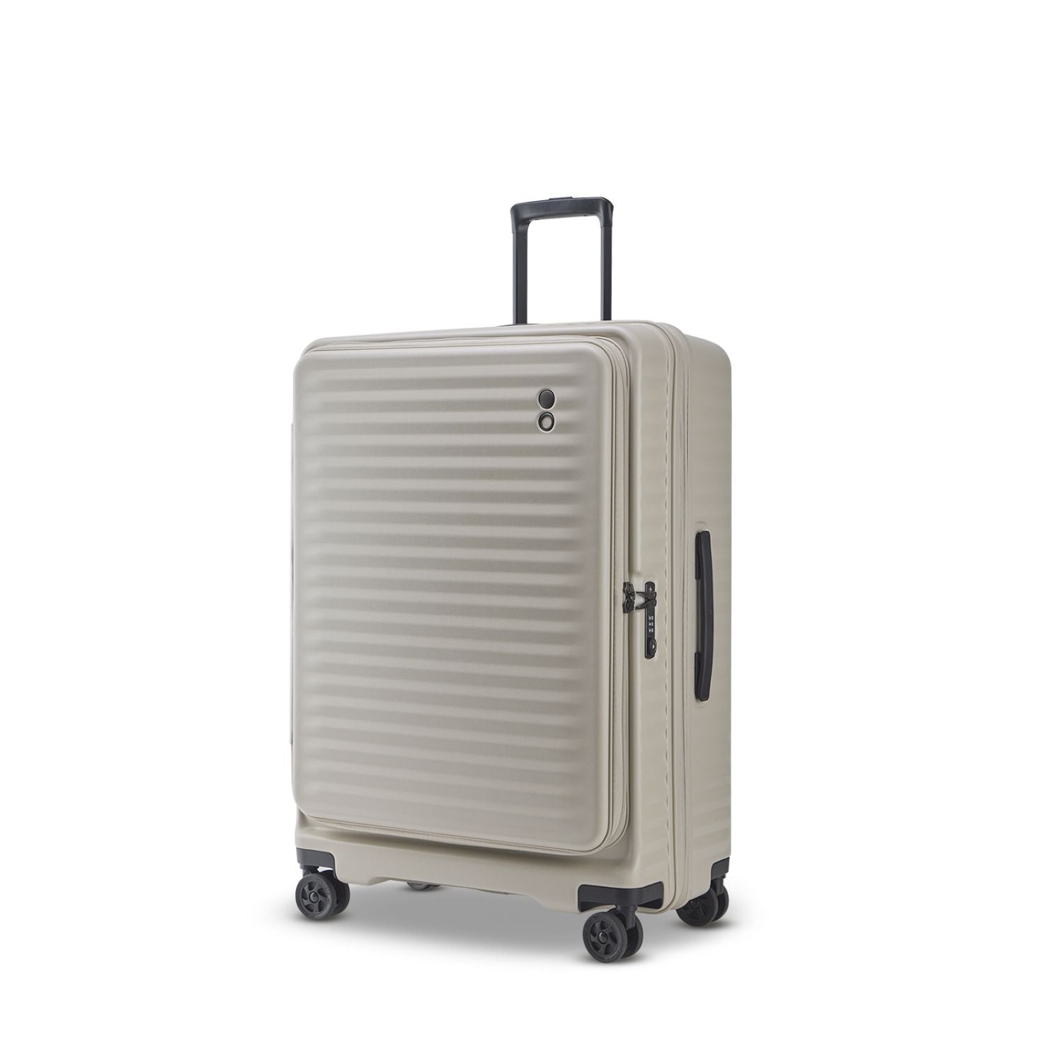 Echolac Celestra 28" Large Upright Luggage With Front Access Opening (Sandwhite)