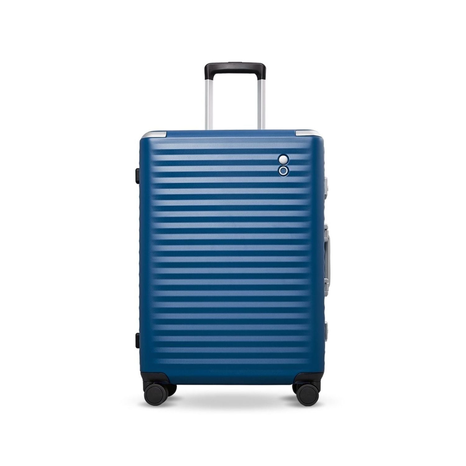 Echolac Celestra Aluminium Frame 24" Medium Luggage with Silent Spinner Wheels (Navy)