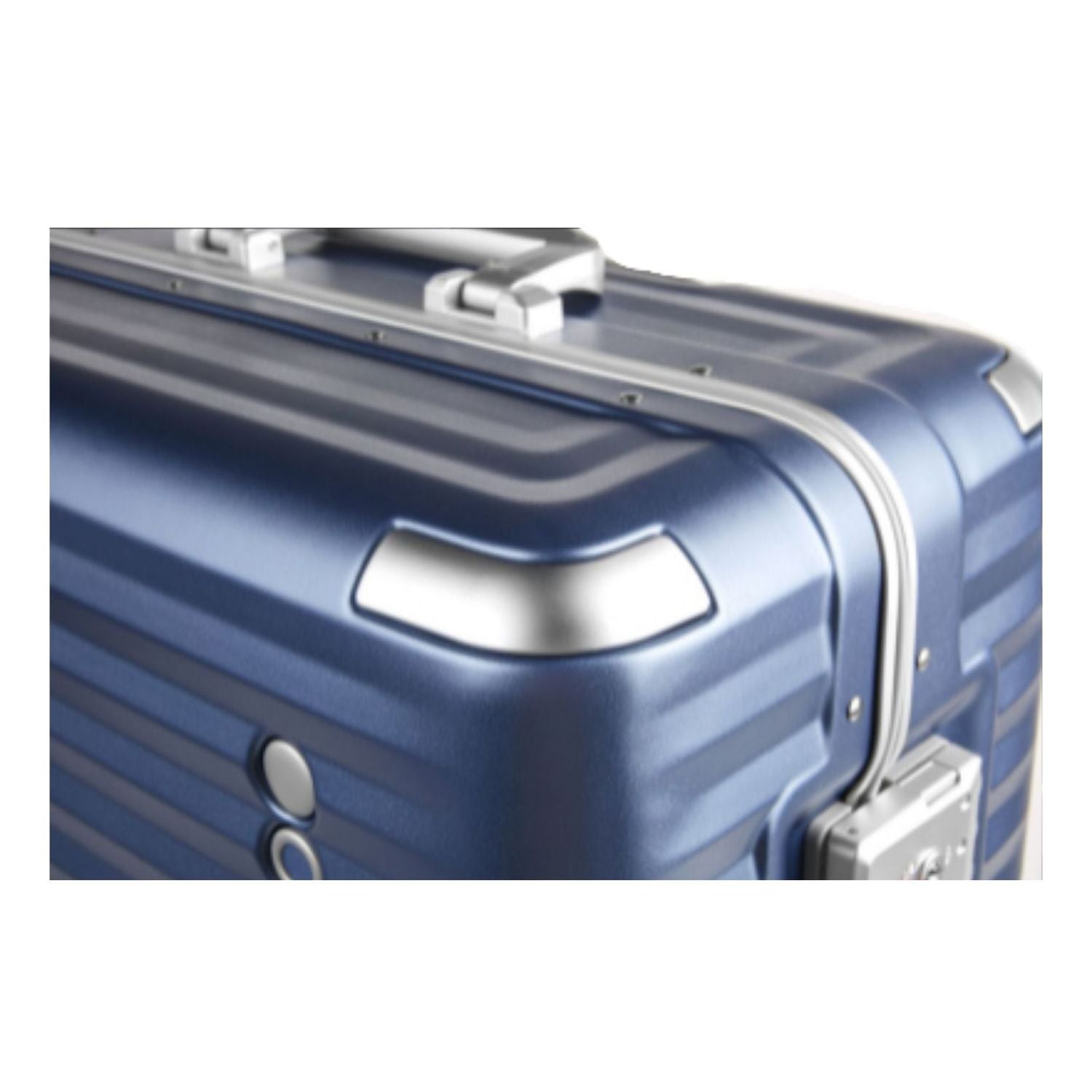 Echolac Celestra Aluminium Frame 24" Medium Luggage with Silent Spinner Wheels (Navy)