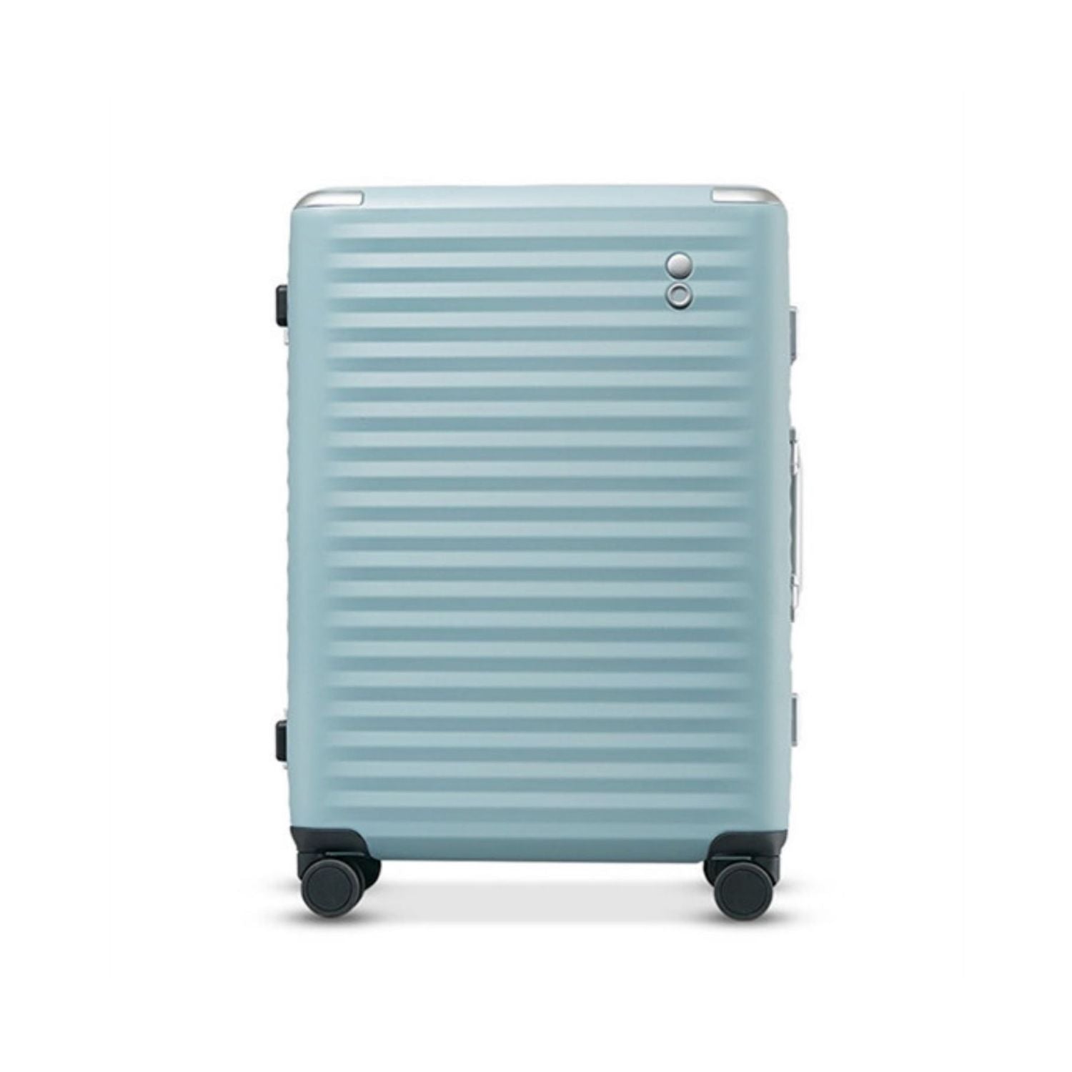 Echolac Celestra Aluminium Frame 24" Medium Luggage with Silent Spinner Wheels (Slate Blue)